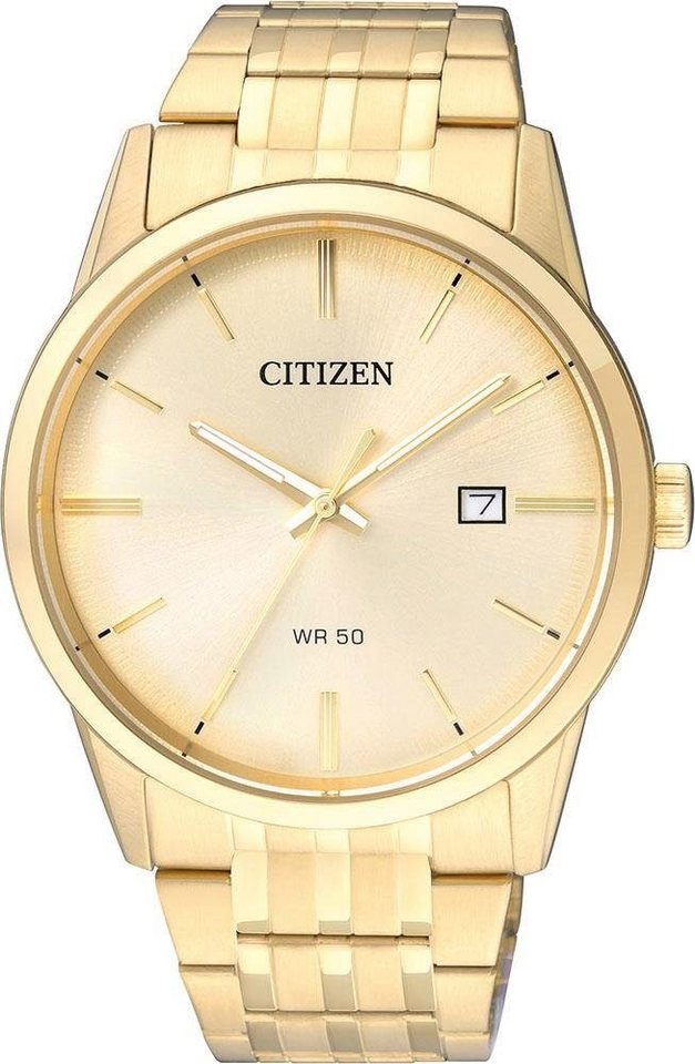 Citizen Quarzuhr BI5002-57P, Armband aus Edelstahl, goldfarben  IP-beschichtet