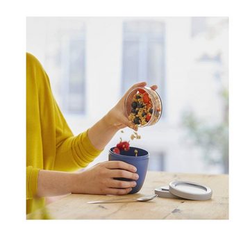 Mepal Lunchbox Lunchpot Switch Ellipse - mach aus deinem Lunchpot einen Snackpot, Praktischer Müslibecher - Geeignet für Tiefkühler