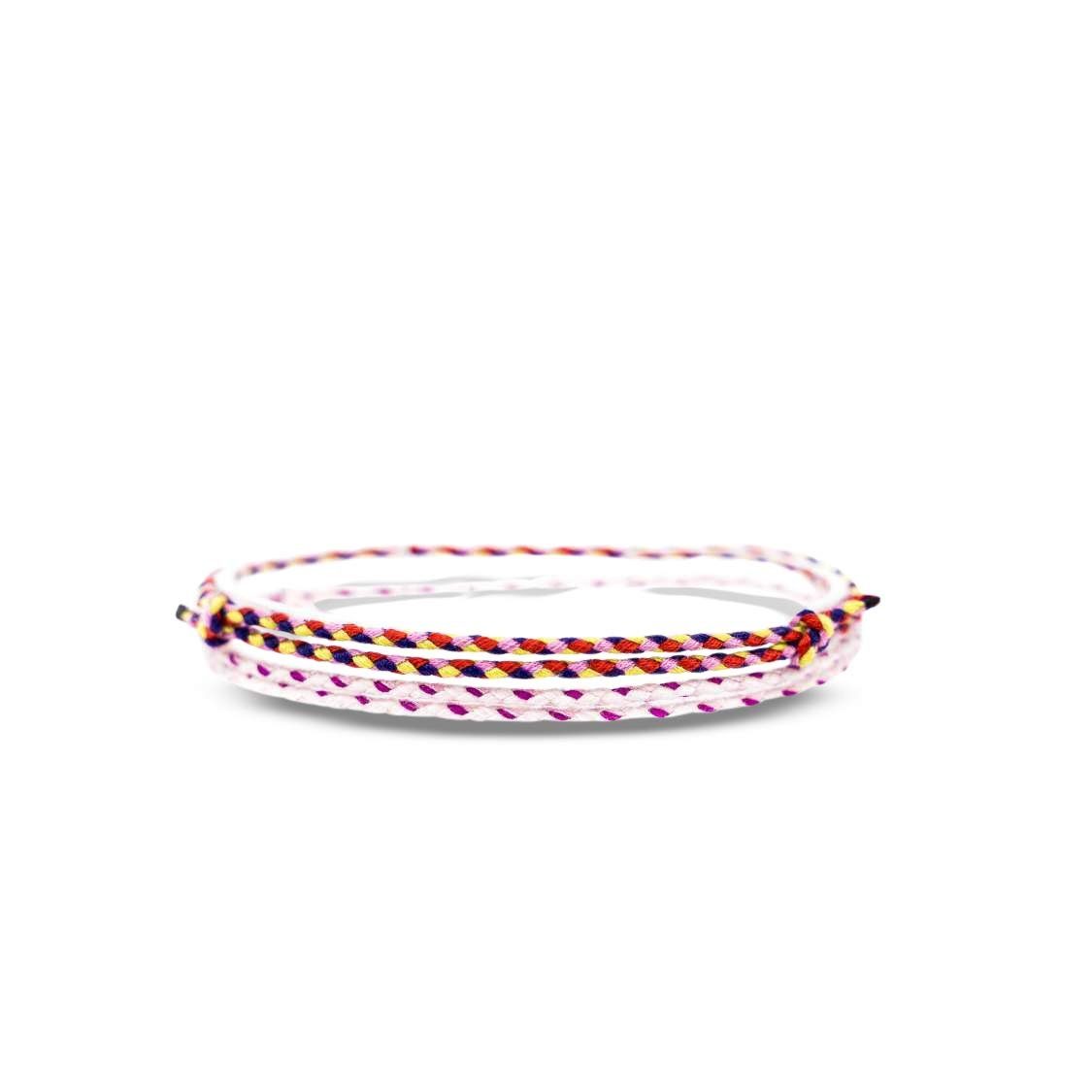 Made by Nami Fußketten Set Surfer Fußband 2er Set Boho Fußkettchen Baumwolle Damen & Mädchen (Set, 2), Unisex Verstellbar Wasserfest Geflochten