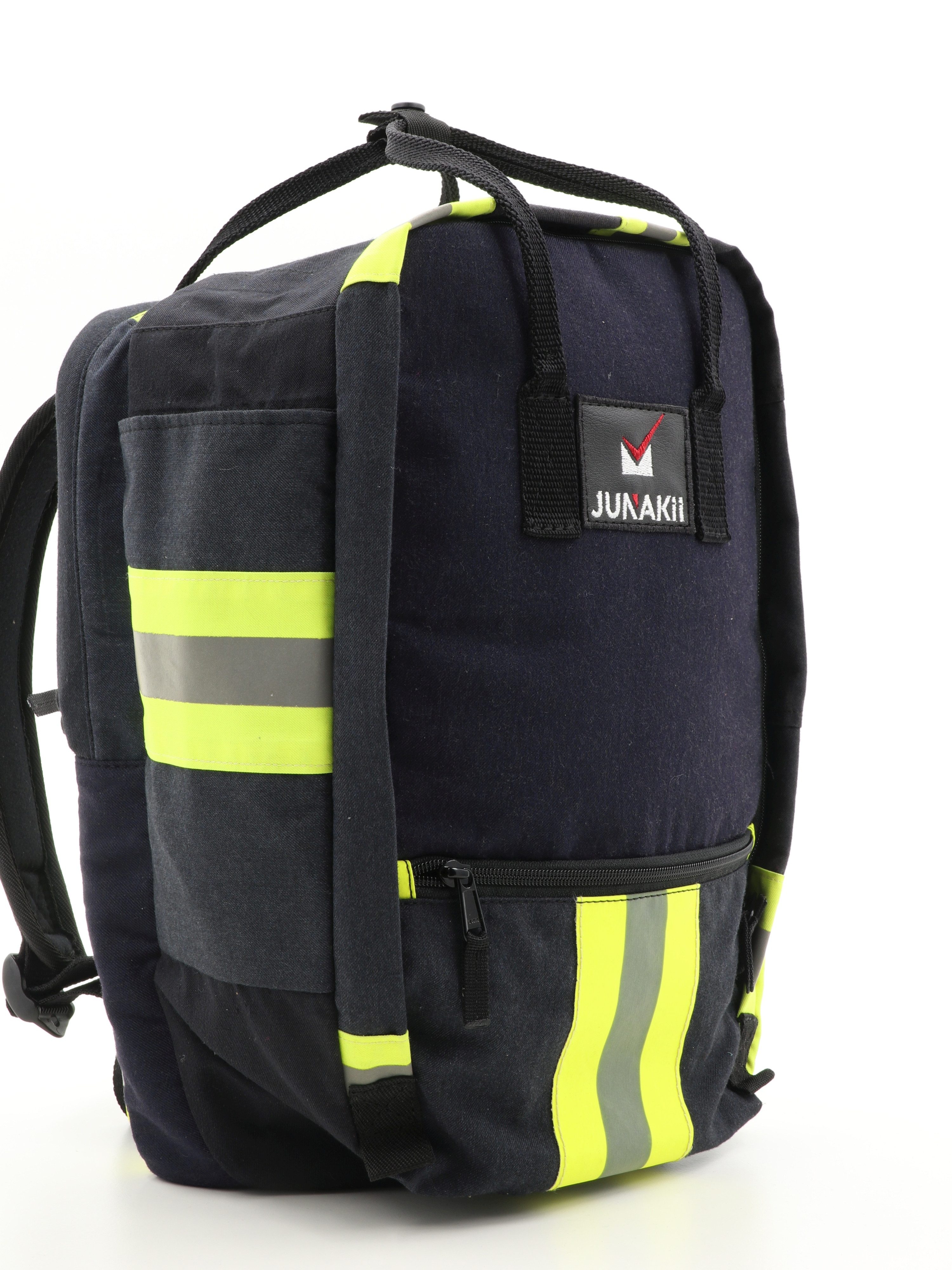 JUNAKii Laptoprucksack, Upcycling, Unikat, Europa, nachhaltig, robust, funktional, Freizeit