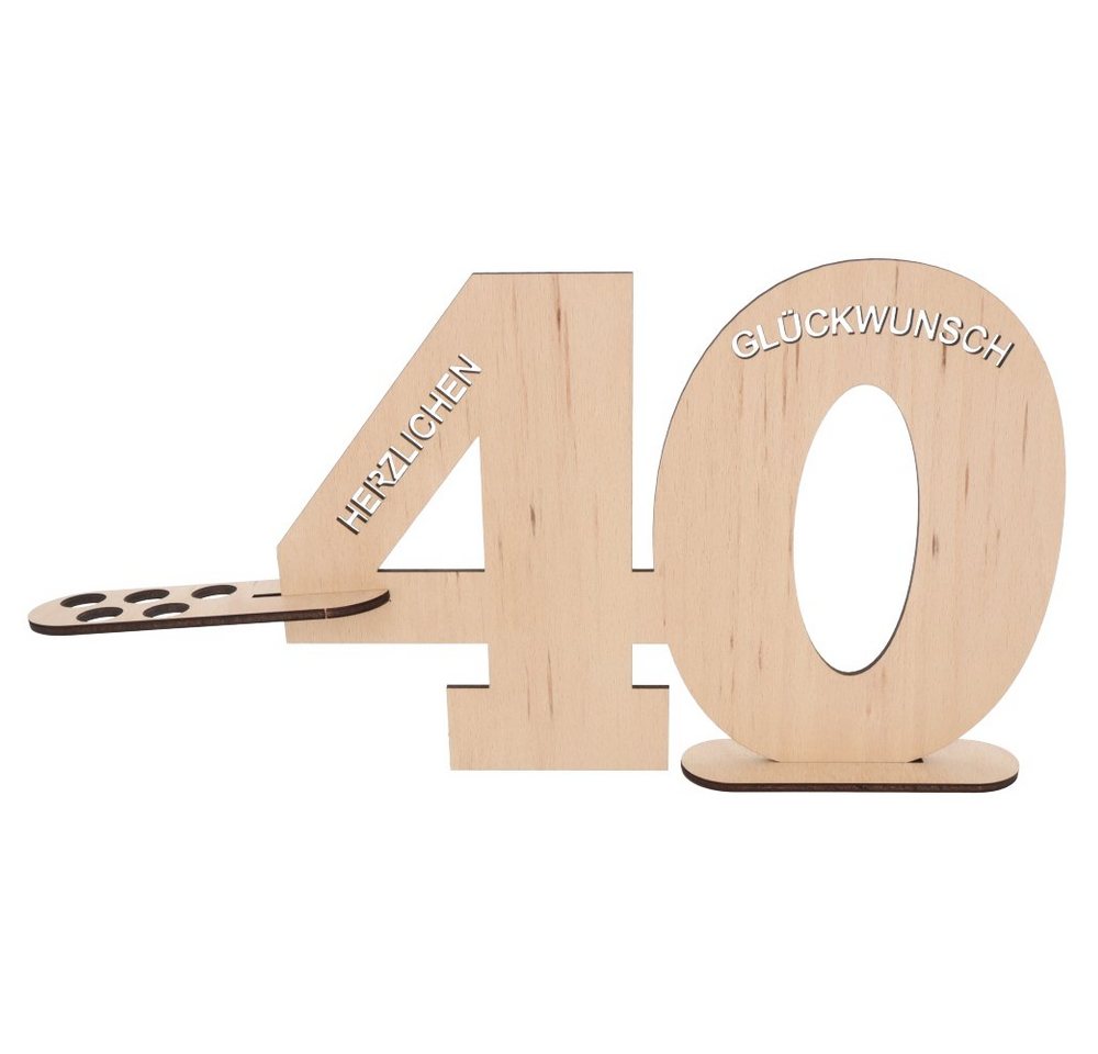 Thumbnail - Spruchreif® Grußkarten Gästebuch aus Holz, Jahreszahlen, Geschenk zum Geburtstag, Jubiläum