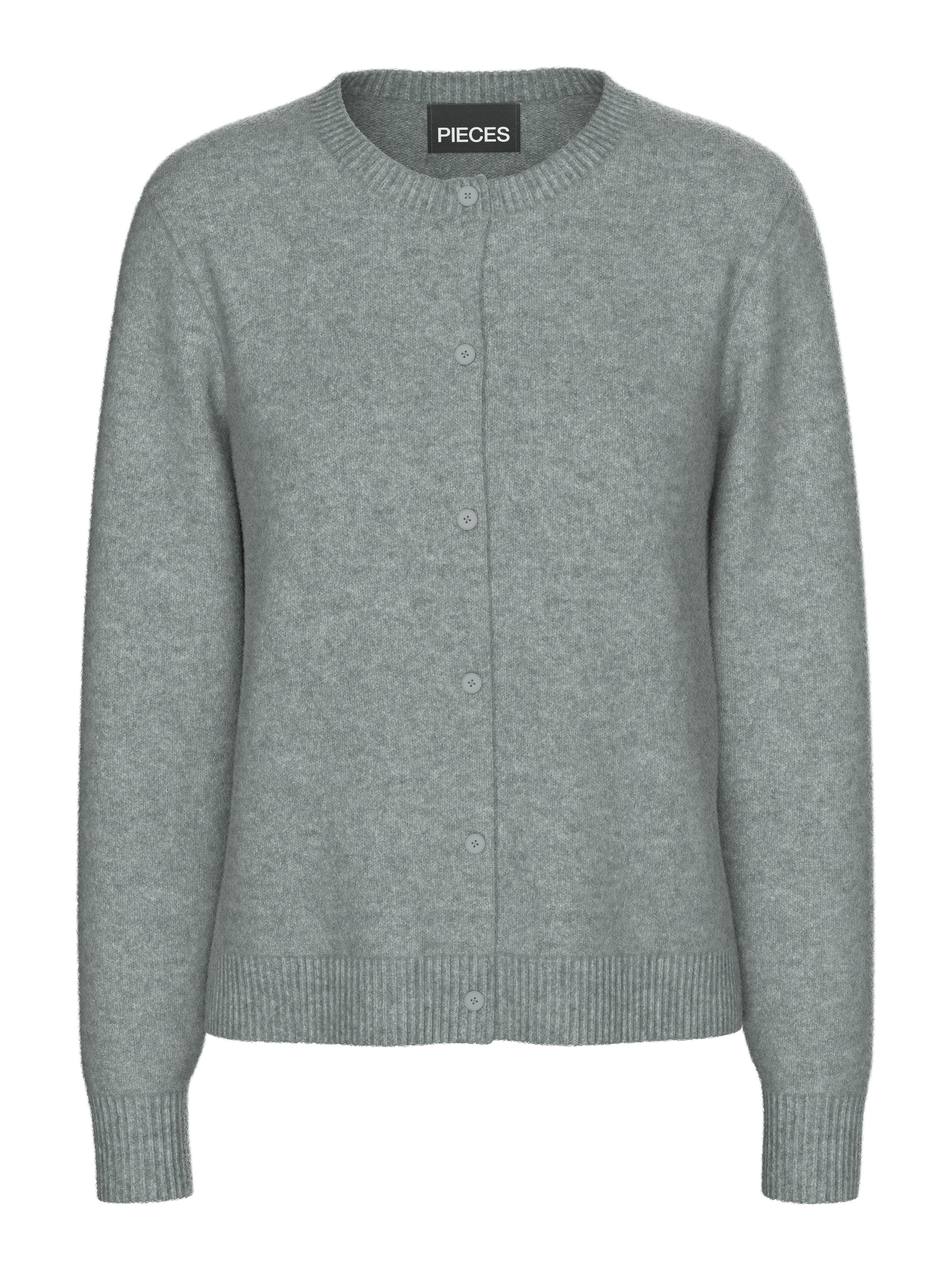 pieces Strickjacke PCMALOU LS KNIT CARDIGAN NOOS BC Materialmix, slim fit – Bild 4 von 5