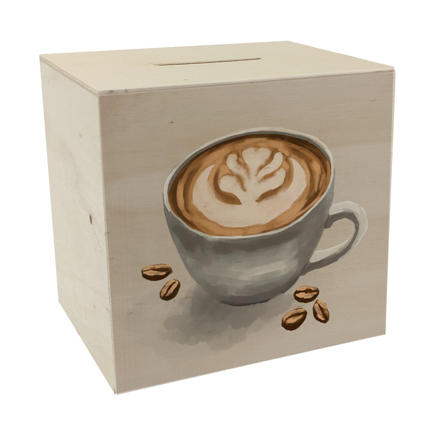 Spardose Trinkgeld Kaffeekasse Spardose aus Holz