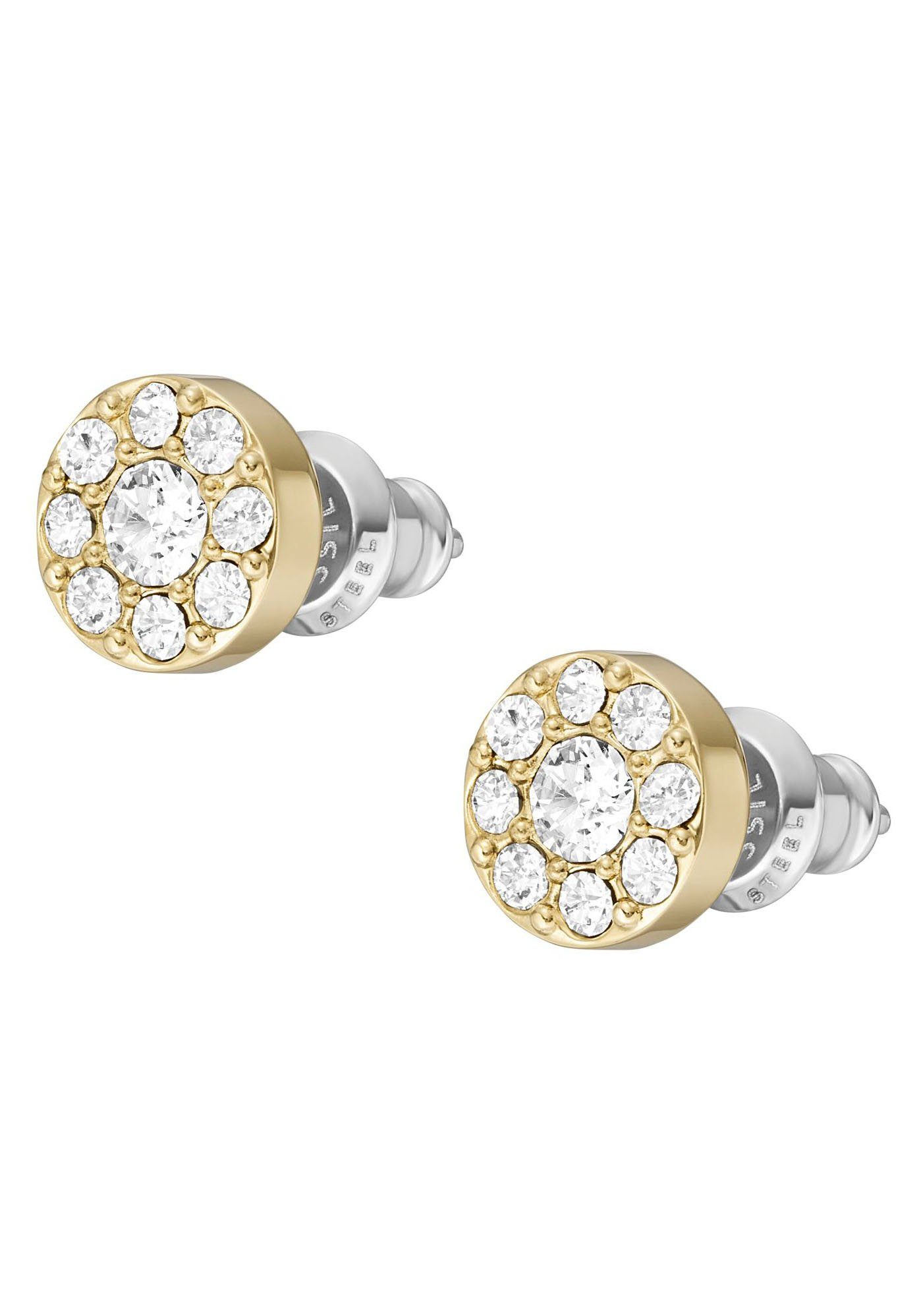 Fossil Paar Ohrstecker Schmuck Geschenk Edelstahl Ohrringe JEWELRY, mit Zirkonia (synth)