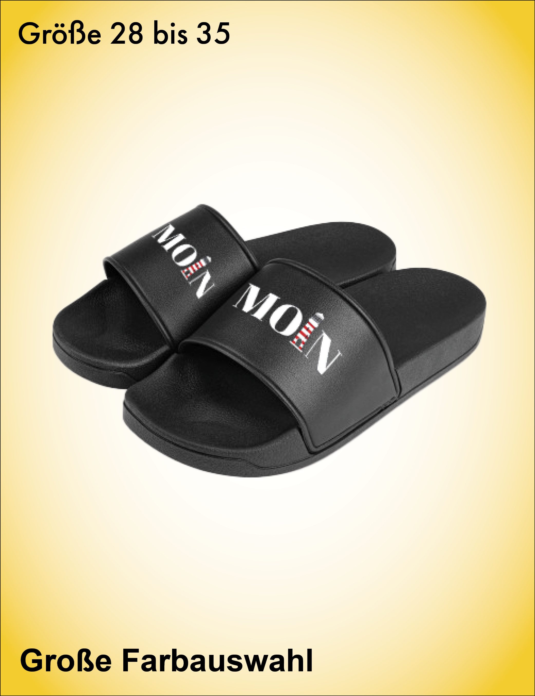 Youth Designz Moin Leuchtturm Kinder Badelatschen Flip Flops Badeschuh mit lustigen Logo