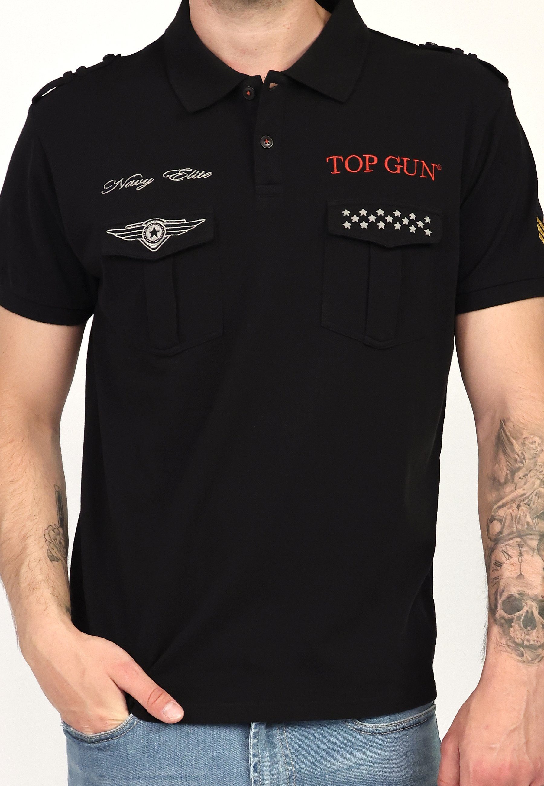 GUN T-Shirt TOP black TG20213003