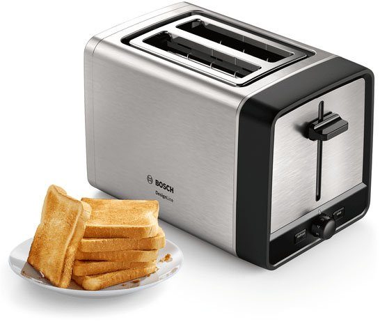 BOSCH Toaster TAT5P420DE DesignLine, 2 kurze Schlitze, 970 W