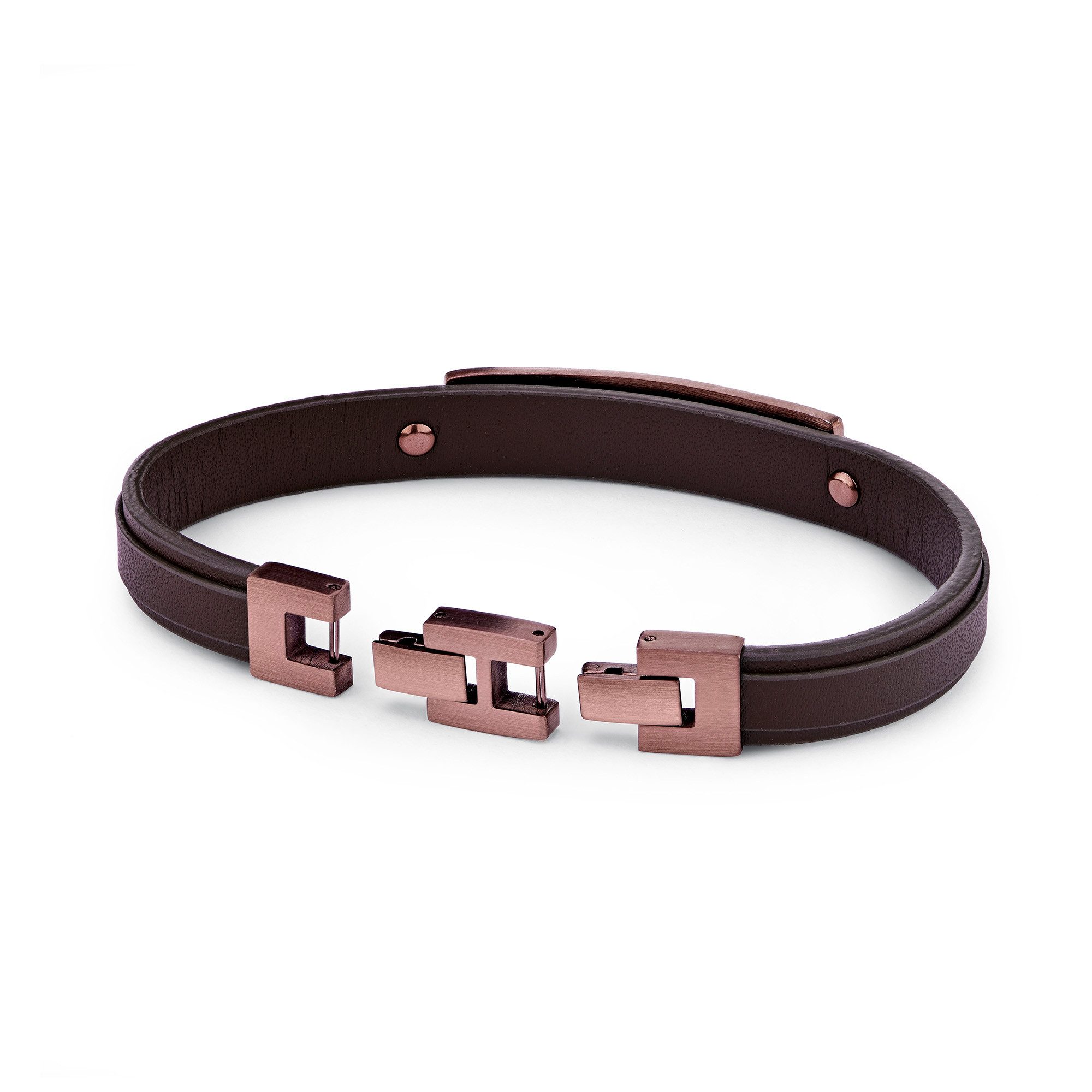 FYNCH-HATTON Lederarmband Schmuck Geschenk Armband Leather meets Metal