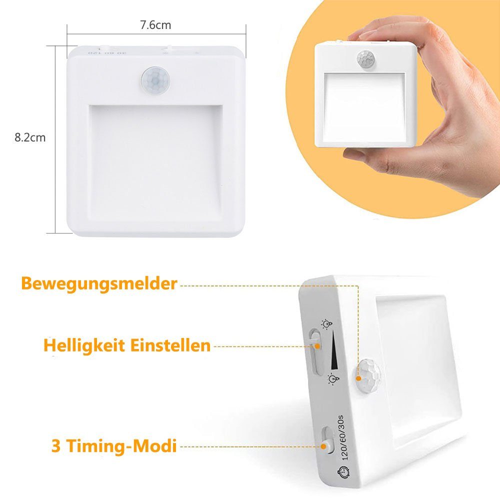 Qualra LED Nachtlicht Nachtlicht Steckdose Bewegungsmelder günstig online kaufen