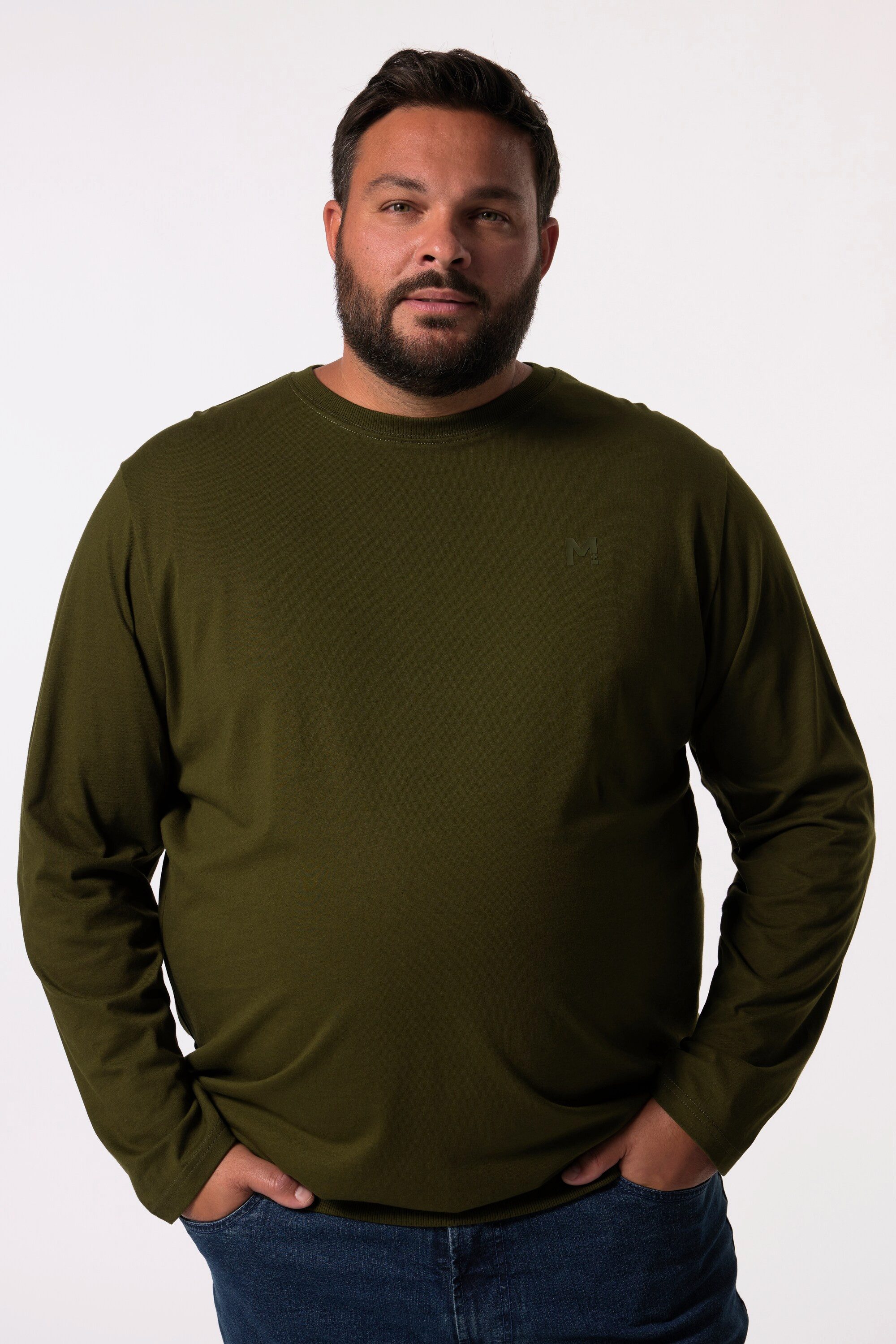 Men Plus T-Shirt Men+ Langarmshirt Basic günstig online kaufen
