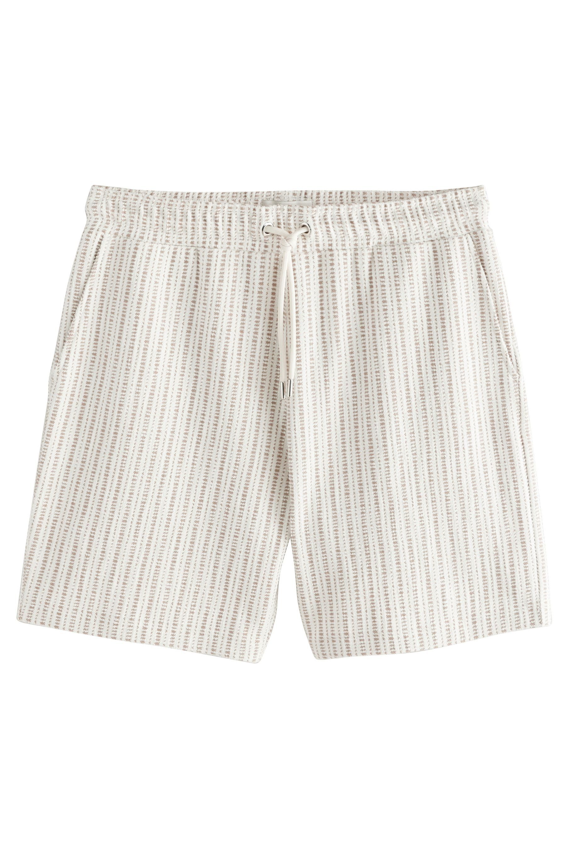 Sweatshorts Gestreifte Jersey-Shorts