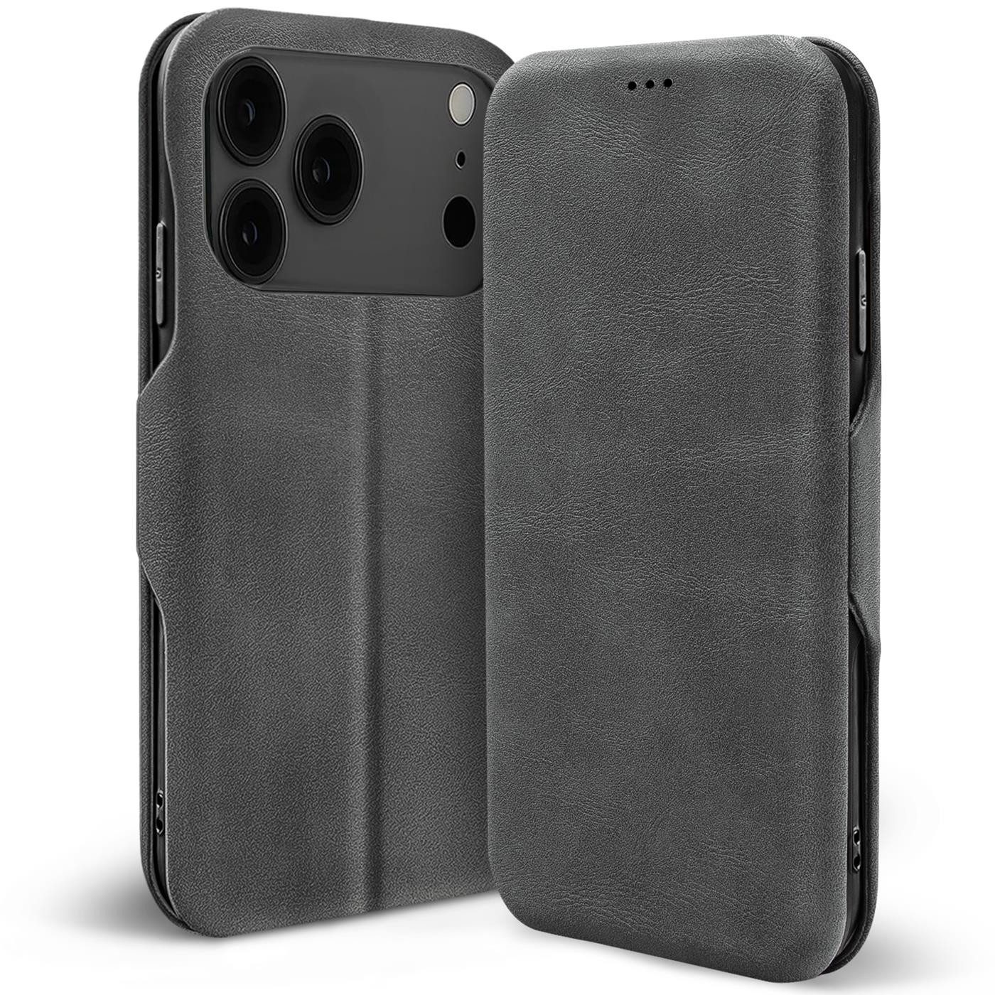 CoolGadget Handyhülle Business Premium Hülle Für iPhone 17 Pro Max 6,9 Zoll, Handy Tasche mit Kartenfach für Apple iPhone 17 Pro Max Schutzhülle