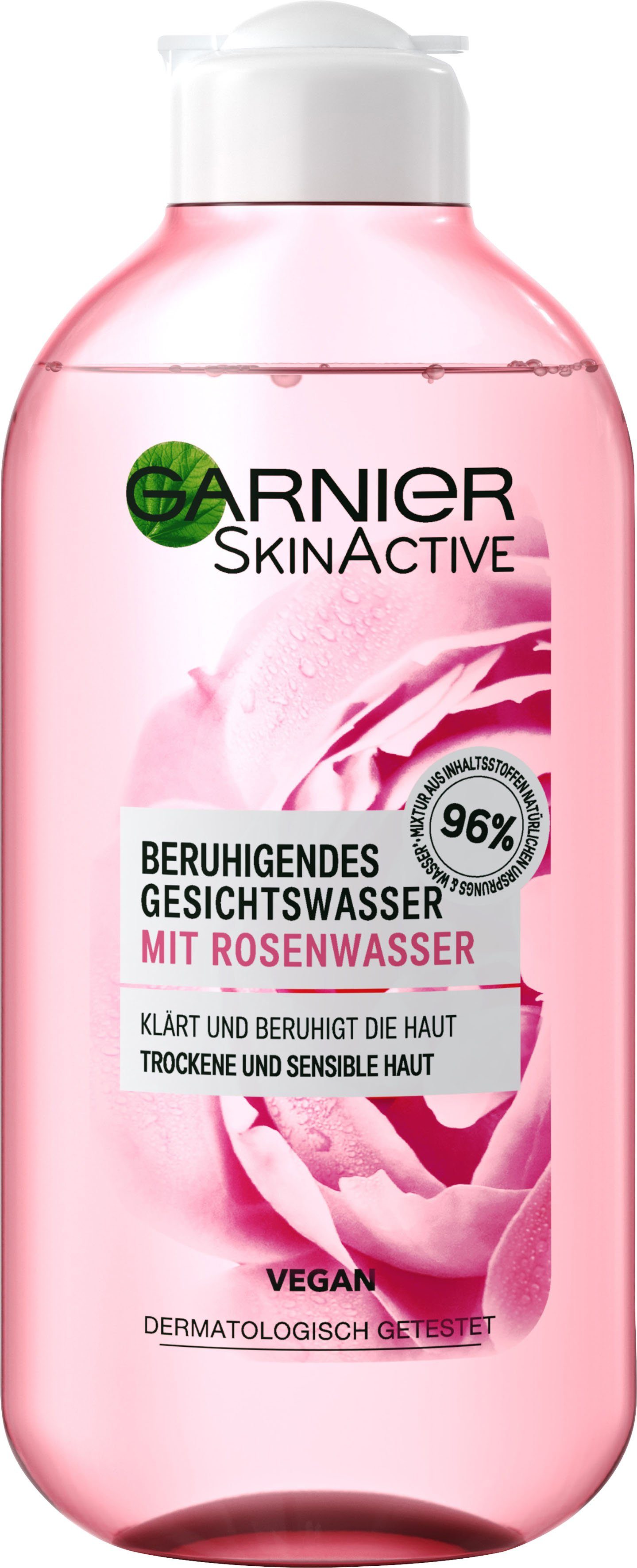 GARNIER Gesichtswasser Skin Mit Active Rosenwasser Rose