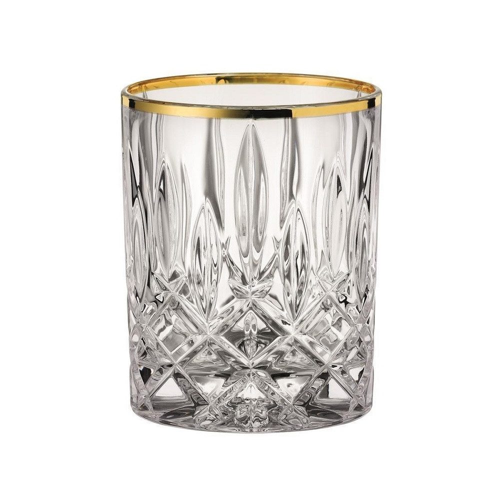 Nachtmann Schnapsglas Nachtmann Noblesse Whiskybecher GOLD Edition SET/2, Kristallglas