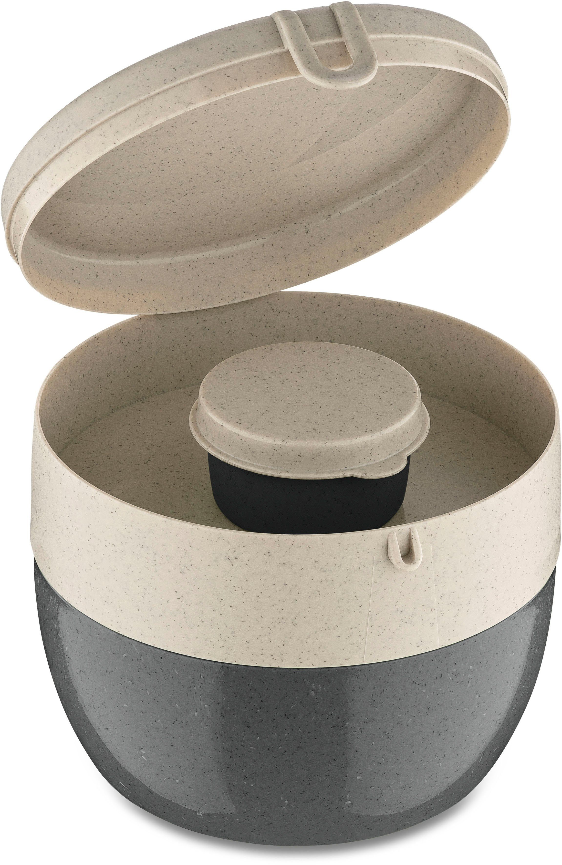 KOZIOL Müslibox BENTOBOX M, Kunststoff, (Set, 1-tlg), CO² neutral, Made in Germany. Biozirkulärer Kunststoff