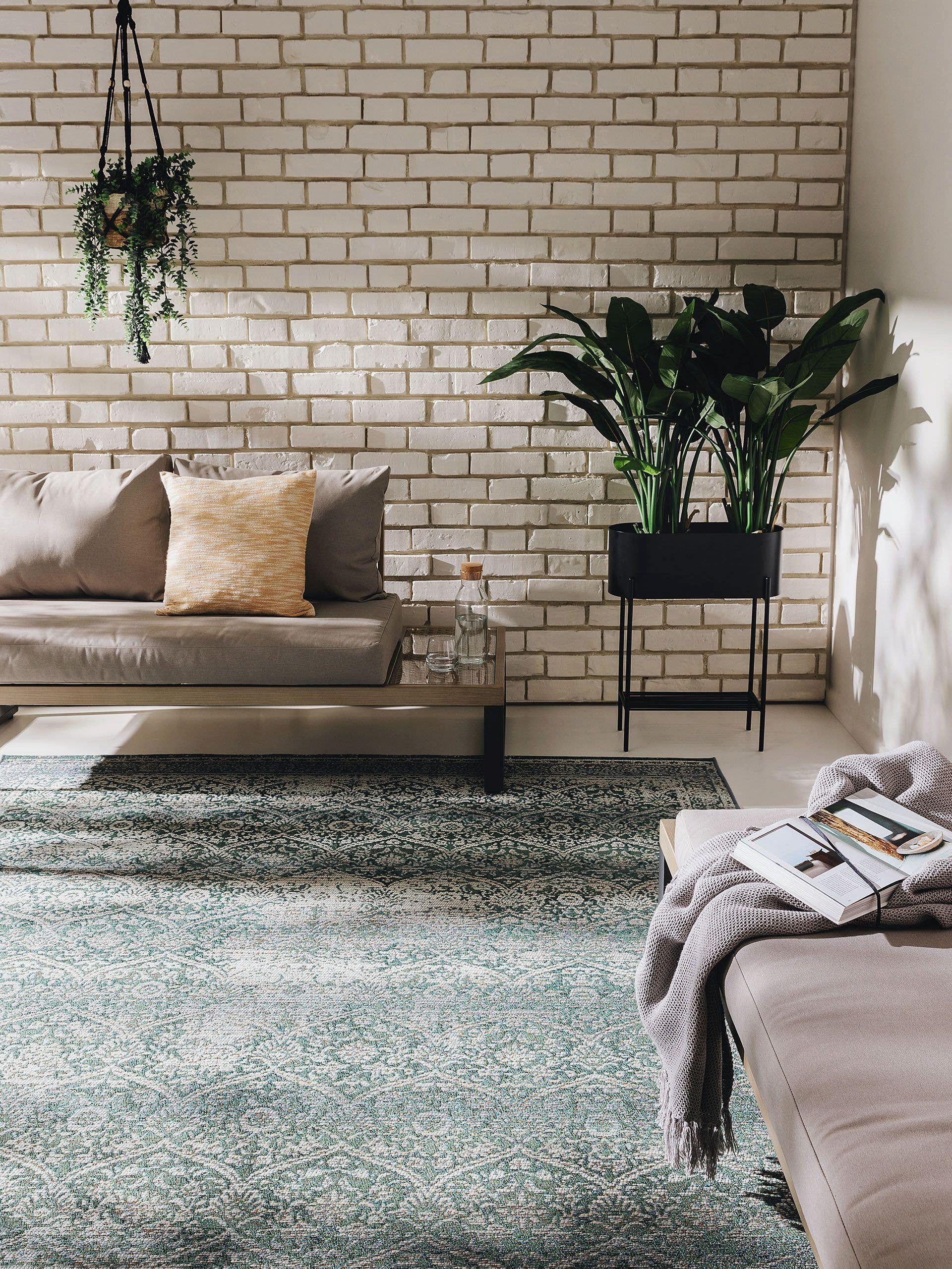 benuta Outdoorteppich Artis, rechteckig, Höhe: 5 mm, In- & Outdoorteppich, Pflegeleicht für Garten, Terrasse, Balkon, Küche