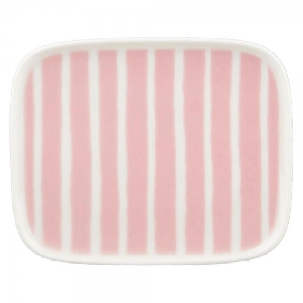 Marimekko Frühstücksteller Тарелки Oiva Piccolo Weiß Hellpink (15x12cm)