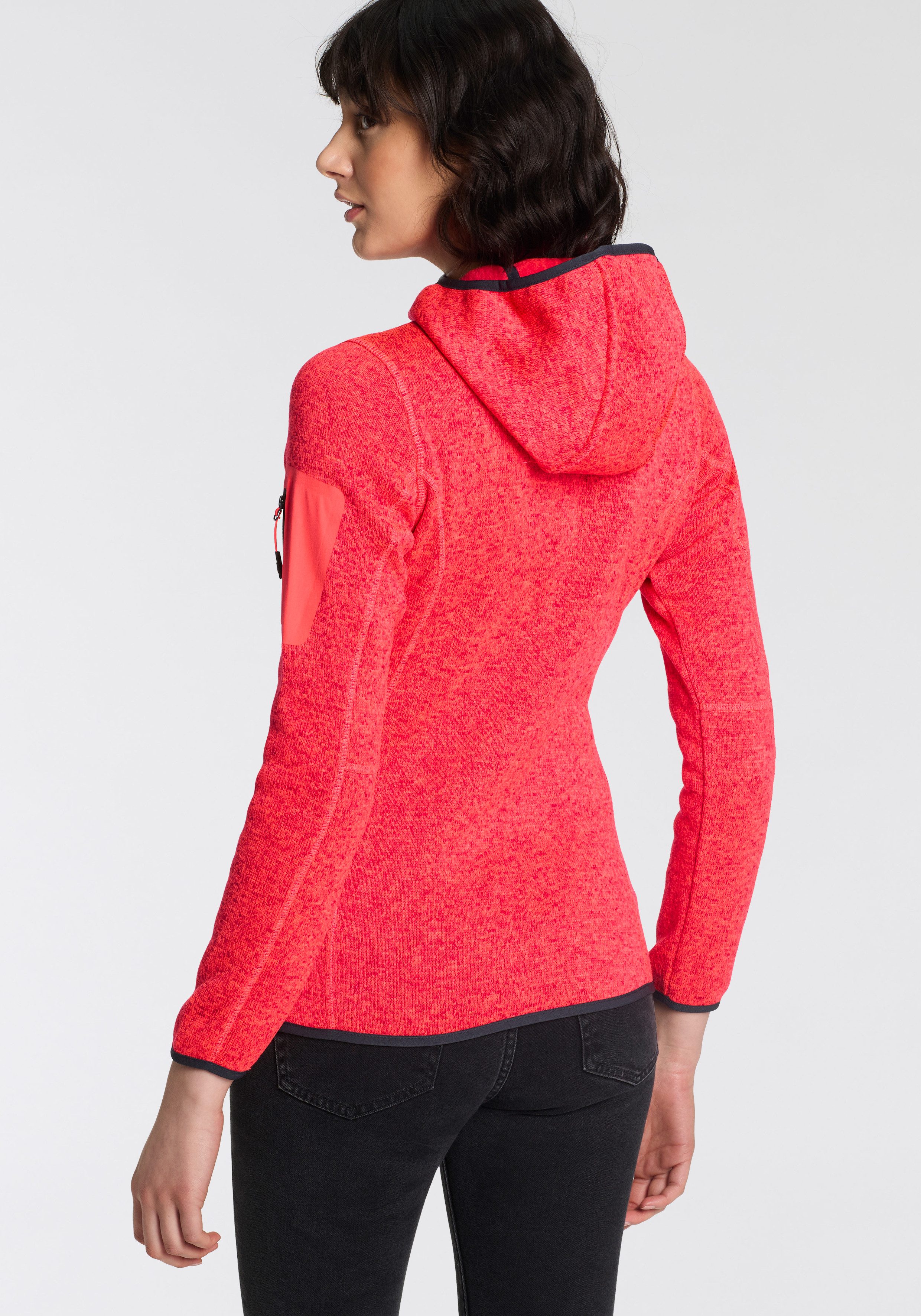 CMP Strickfleecejacke KNITTED MELANGE HOODY WOMAN günstig online kaufen