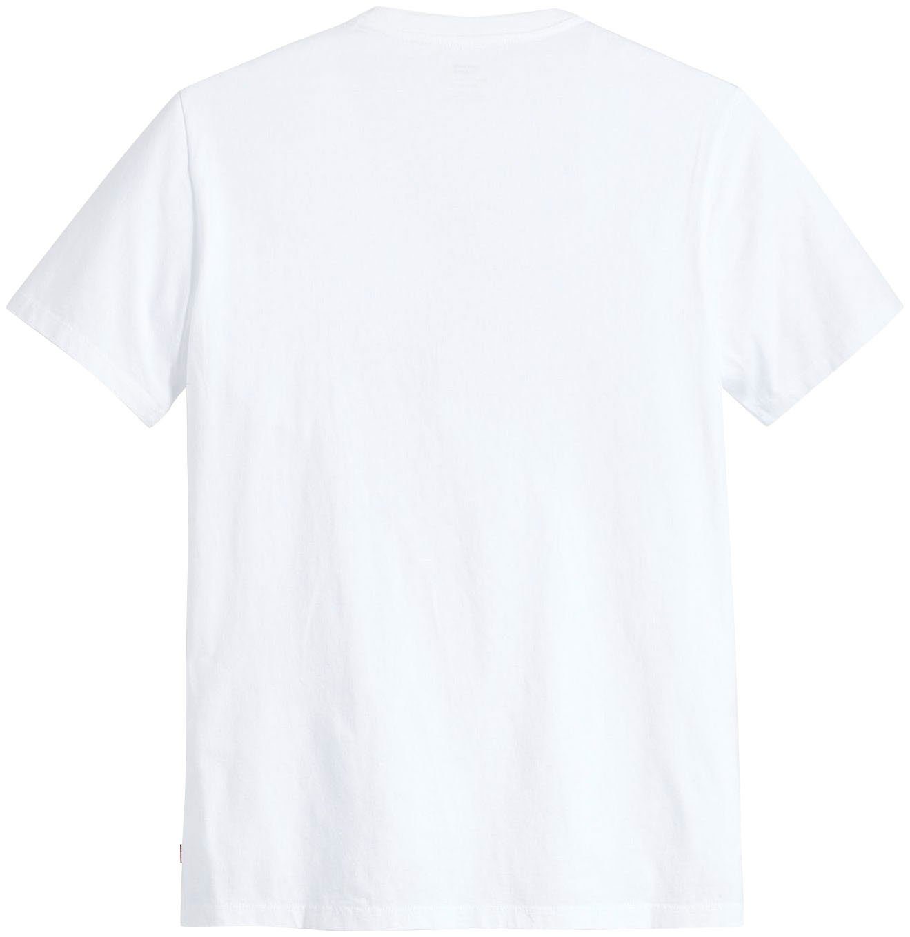 Levi's® T-Shirt CREWNECK TEE mit Logo-Front-Print graphic white