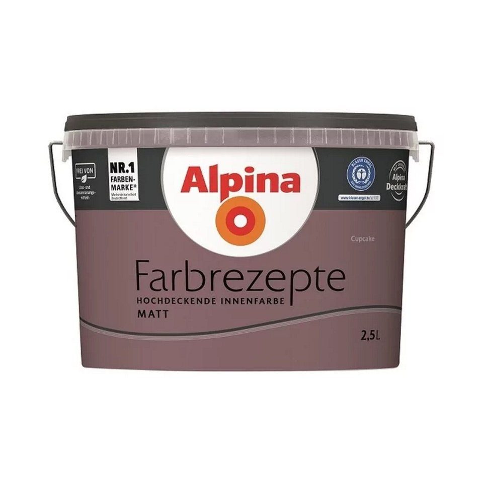 Alpina Wand- und Deckenfarbe Alpina Farbrezepte 2,5 L. Cupcake Matt