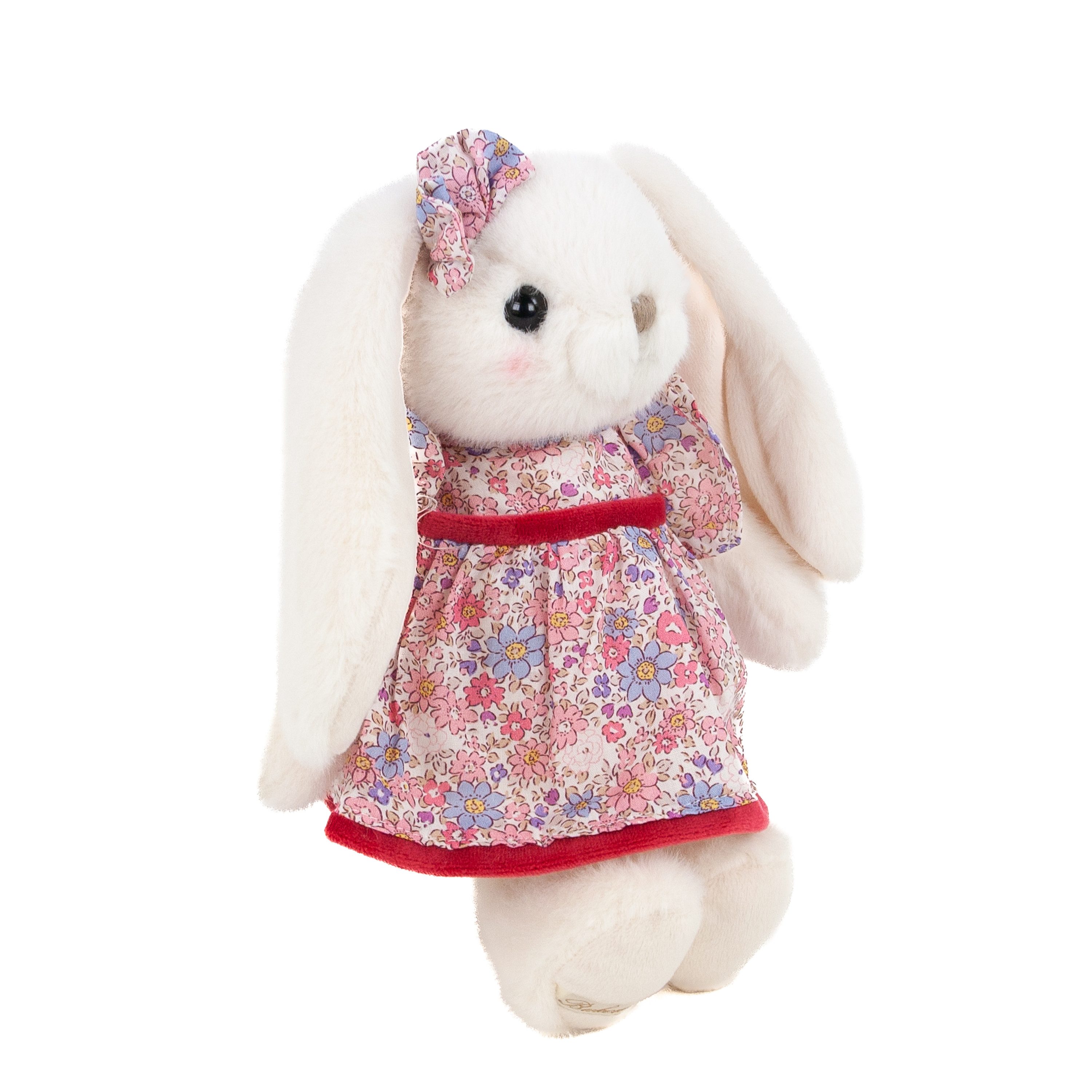 Bukowski Kuscheltier Bukowksi Kuscheltier Hase Dalia mit pinkem Blumenkleid 22 cm