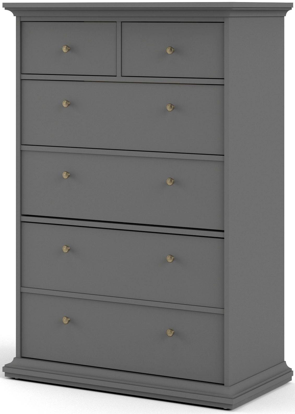 Home affaire Sideboard Paris, mit vielen Stauraummöglichkeiten und Rahmenoptik, Breite Höhe 140 cm