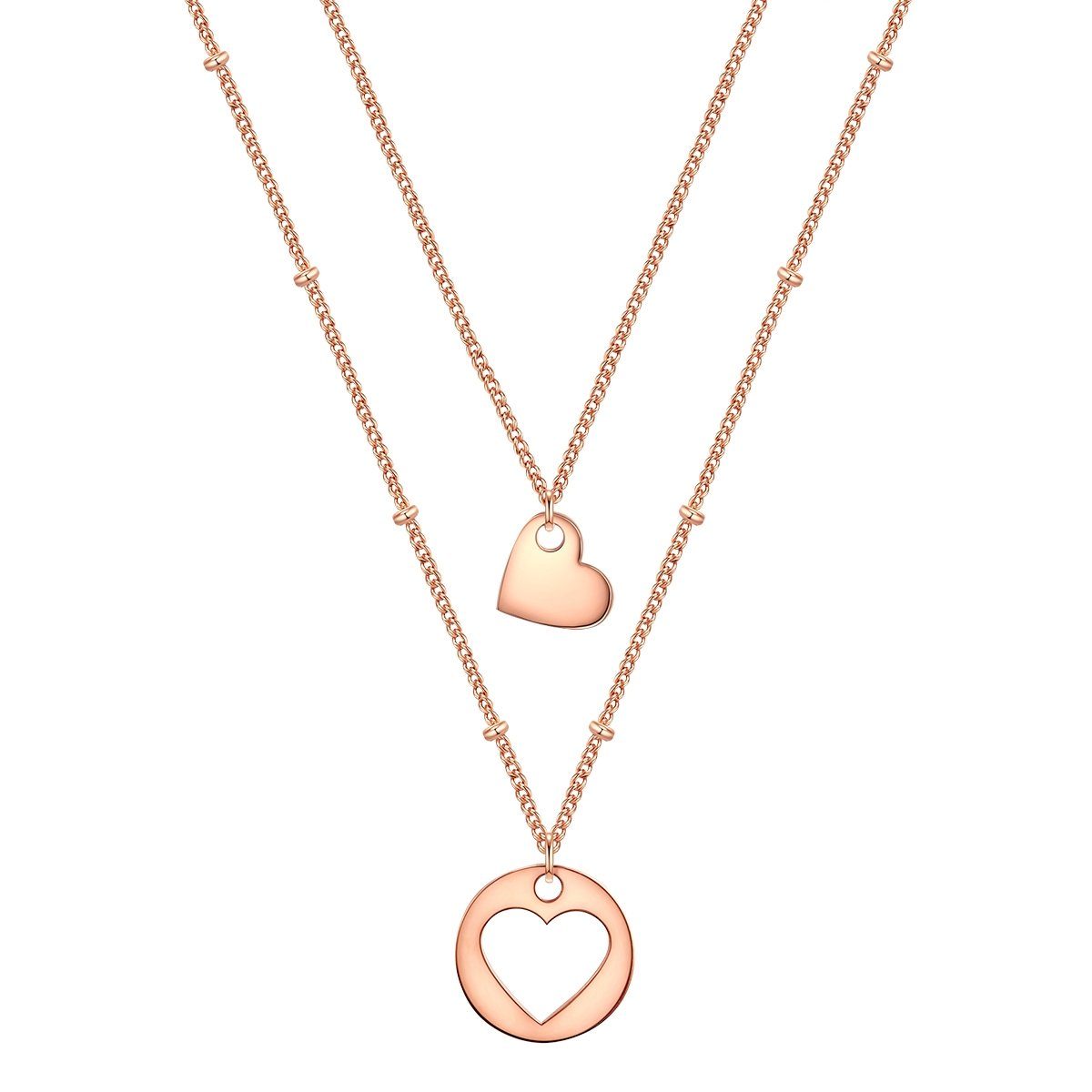 Eastside Edelstahlkette roségold, 2er Set günstig online kaufen