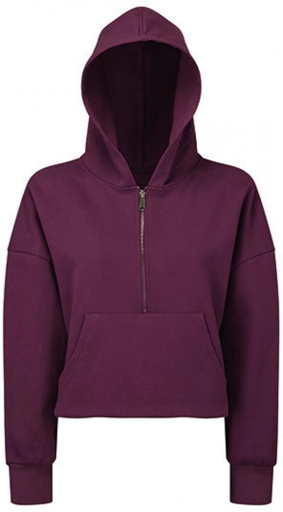 Kapuzensweatjacke Women´s Half Zip Hoodie Damen Kapuzenpullover