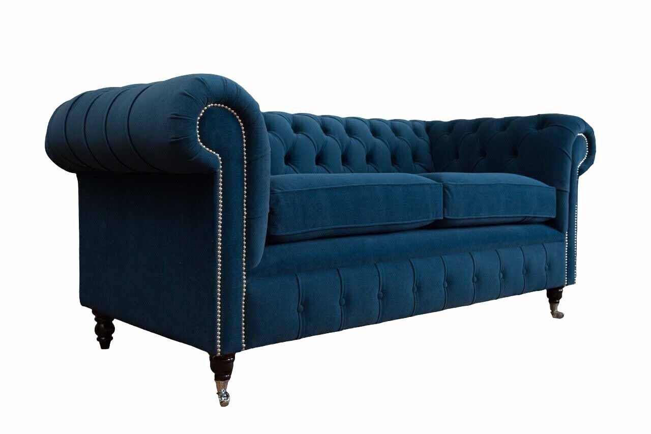 Sitzer In Sofa Couch Textil Sitz Chesterfield 3 Neu, Made Sofa JVmoebel Stoff Polster Europe Design