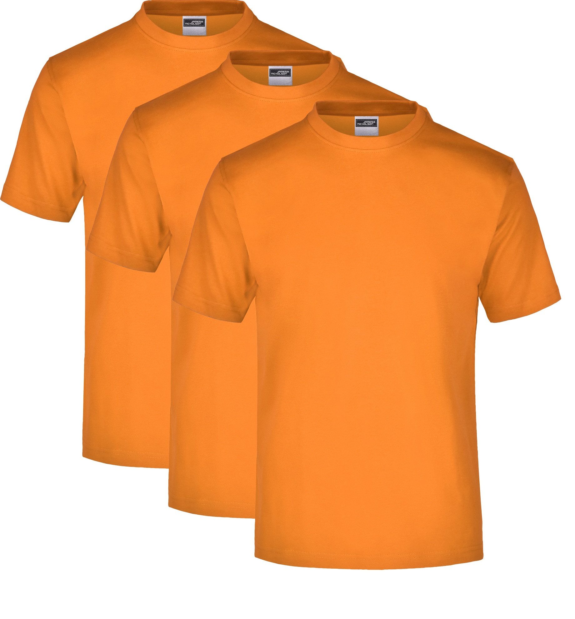 James & Nicholson T-Shirt 3er Pack Klassisches Herren Baumwoll-T-Shirt aus günstig online kaufen