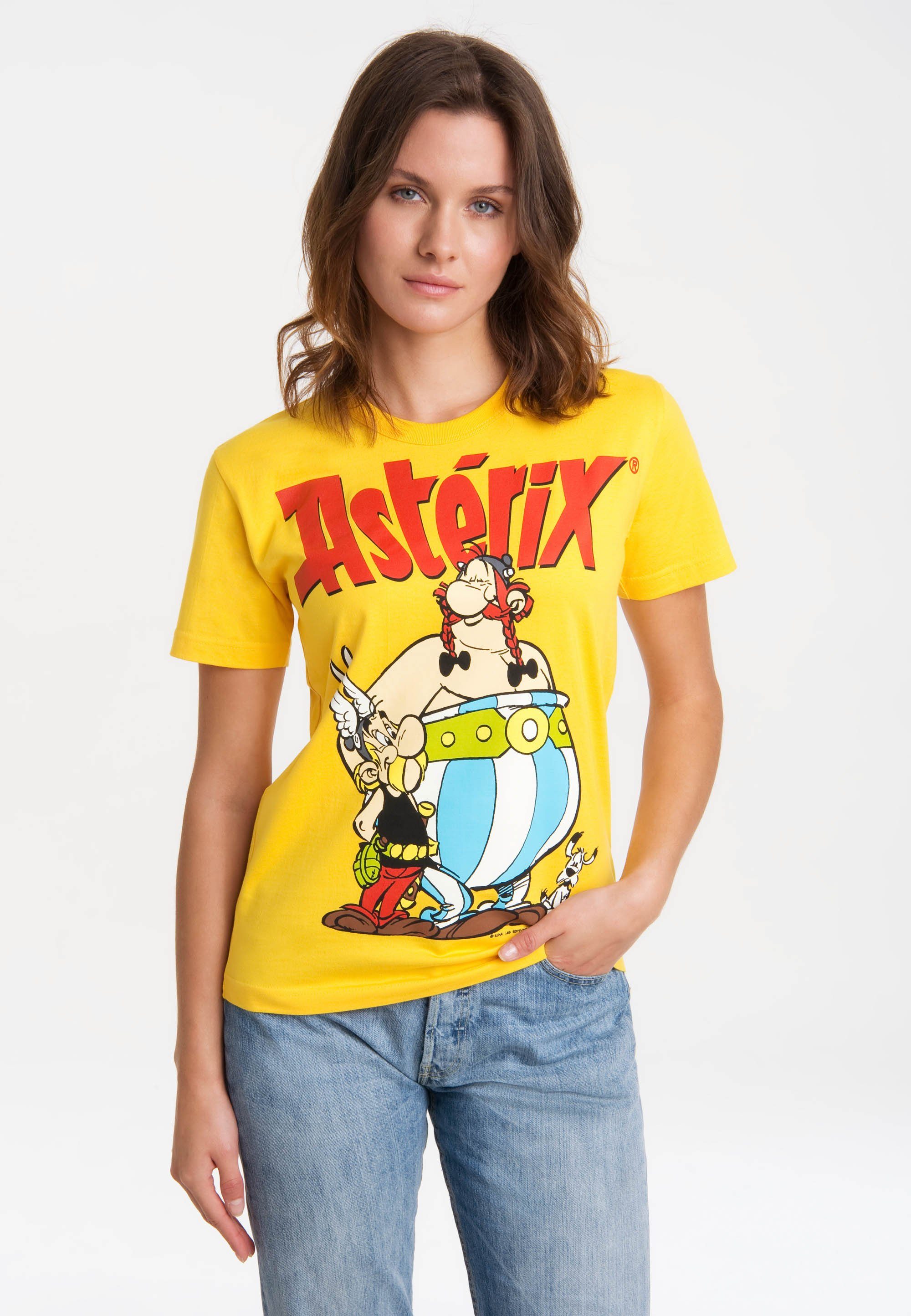 LOGOSHIRT T-Shirt Asterix der Gallier - Asterix & Obelix mit lizenziertem Print
