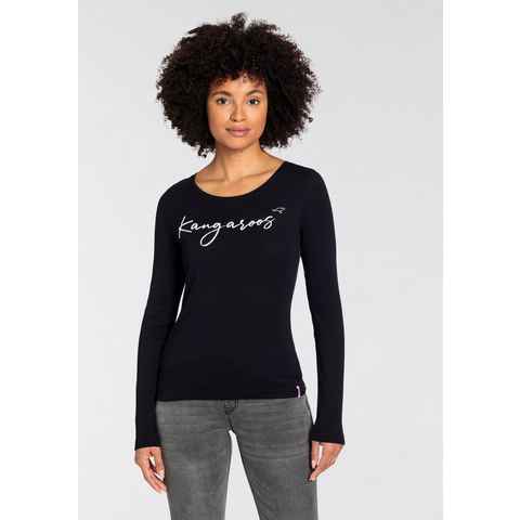 KangaROOS Longsleeve mit trendigem Logoschriftzug