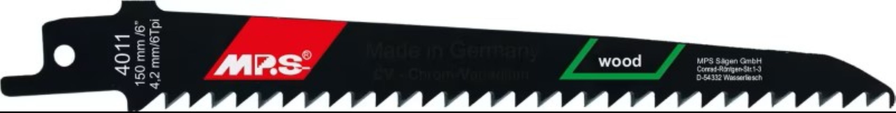 MPS Säbelsägeblatt, MPS CV-Säbelsägeblatt gefräst und geschränkt