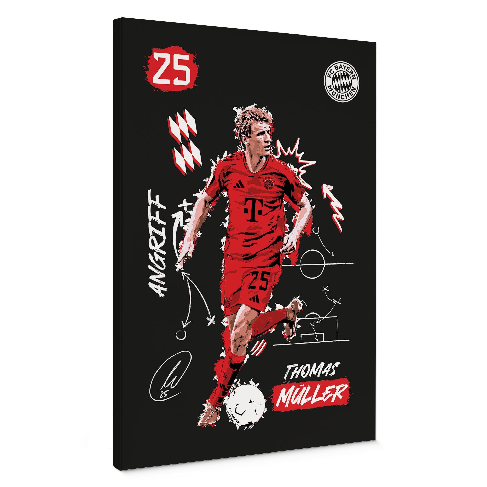 FC Bayern München Leinwandbild FCB Wandbild günstig online kaufen