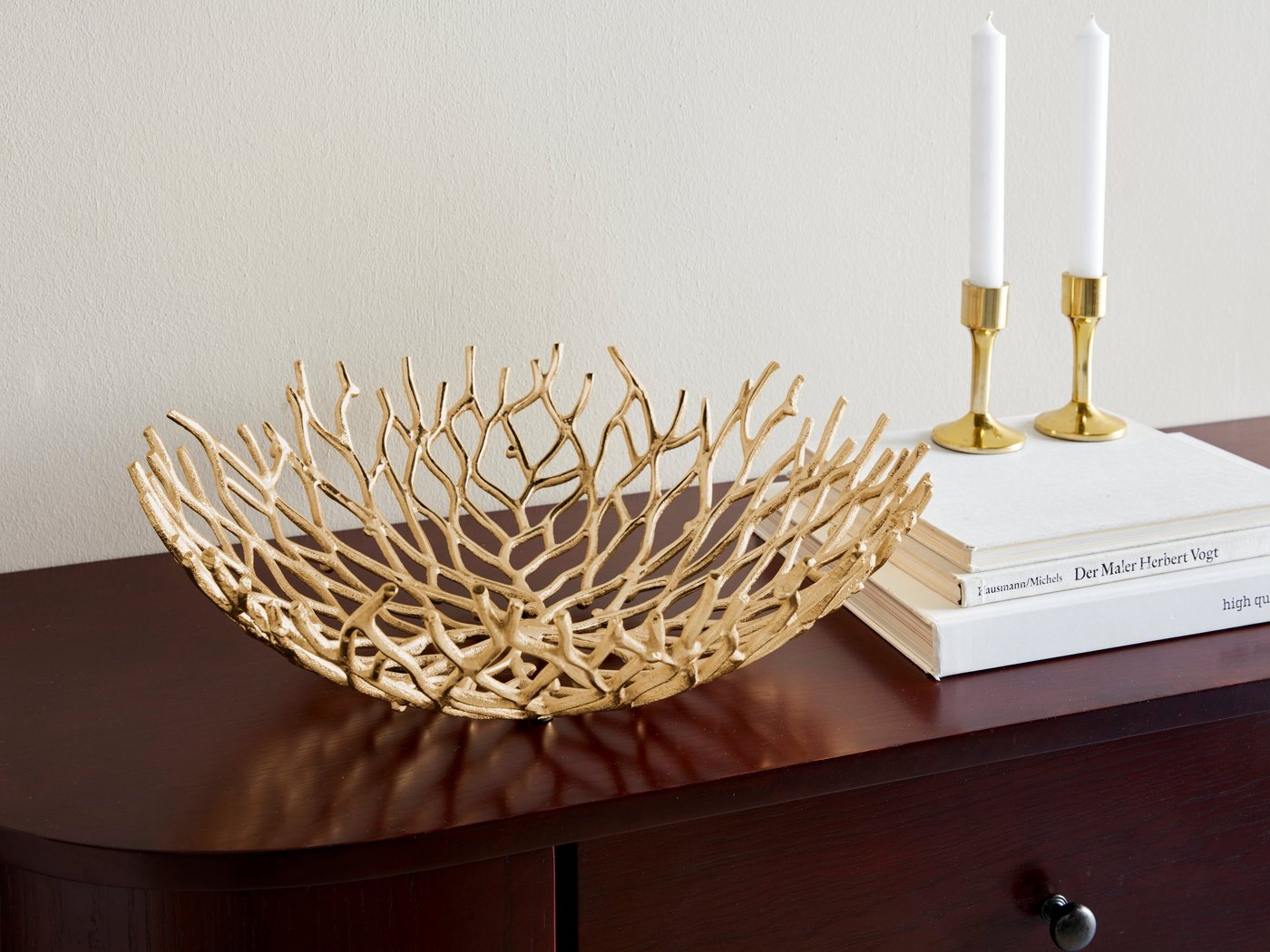 Timbers Dekoschale »Banister«, silber, gold, dekorativ im Esszimmer & Wohnzimmer-HomeTrends