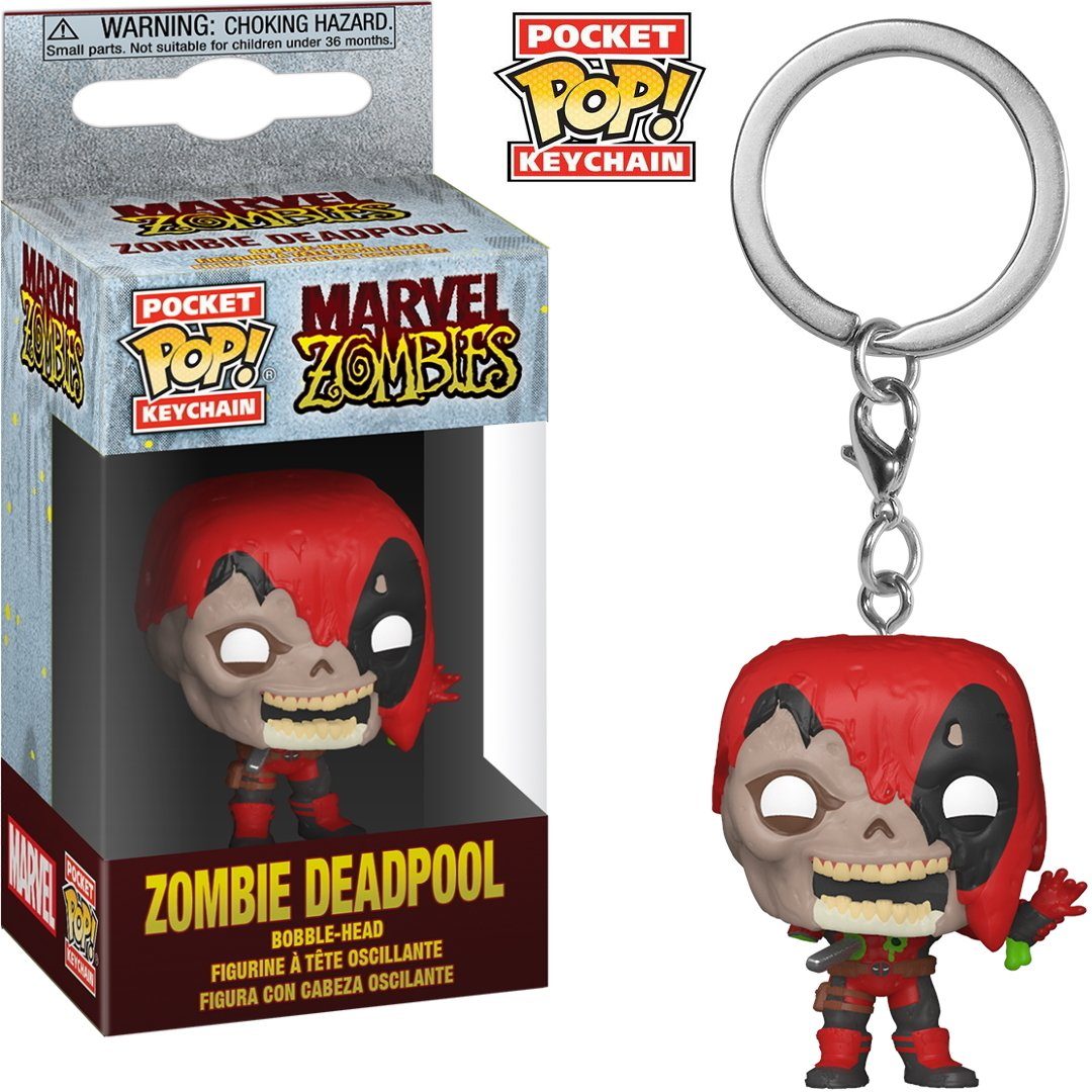 Funko Schlüsselanhänger Marvel Zombies Pop! - Zombie Pocket Deadpool
