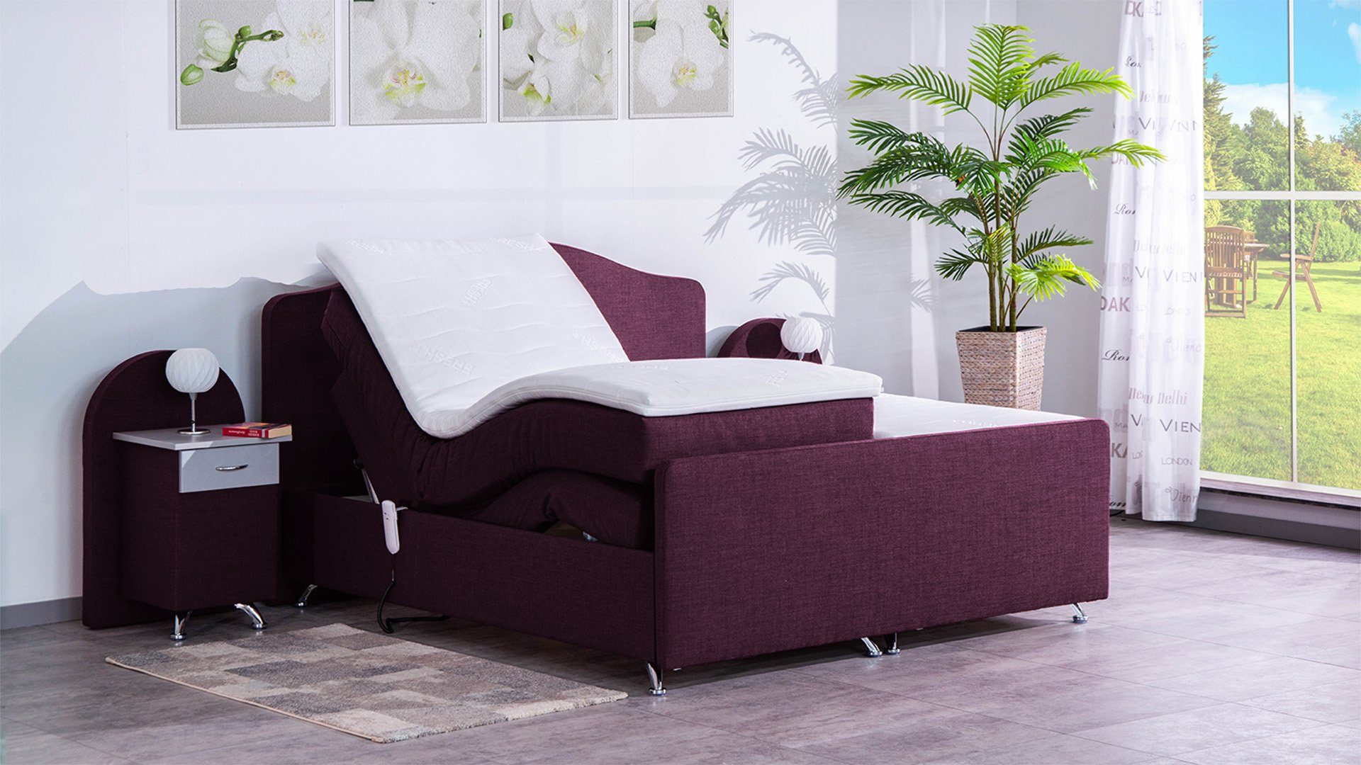 Meisterbetten Boxspringbett Epos (mit Motor, 7-Zonen günstig online kaufen