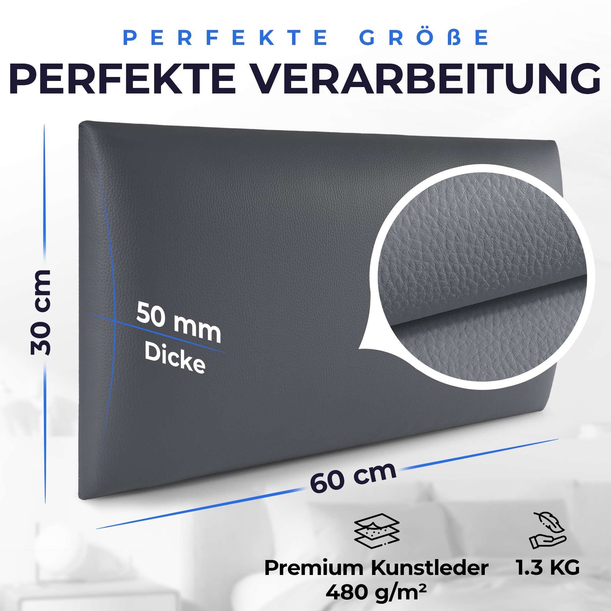 softwalls Kopfteil Wandkissen Kunstleder - Kopfteil günstig online kaufen