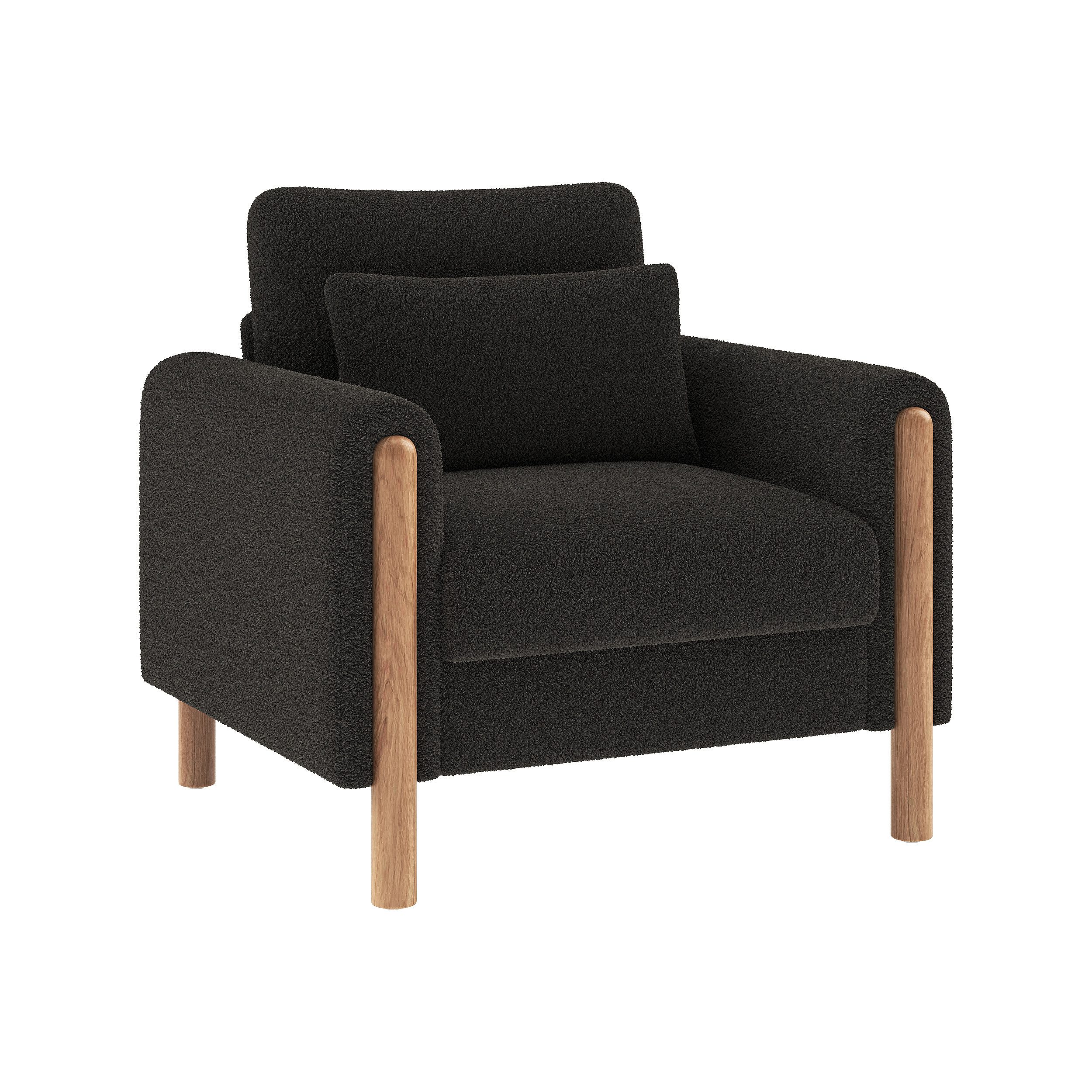 MODFU Sessel Sessel (Polstersessel, Relaxsessel, 1-St., mit Weicher Polsterung, Dickem Kissen), Loungesessel, Einzelsofa