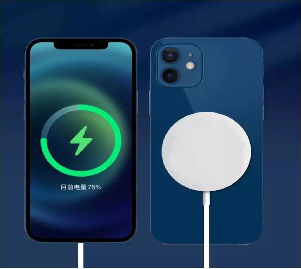 OLi Magnetisches Ladegerät 1.5M mit USB-C Magnetic Wireless Charger Kabel Wireless Charger (1-tlg., Universale Ladegerät Kompatibel mit IPhone, Samsung Galaxy, Für Apple Iphone)