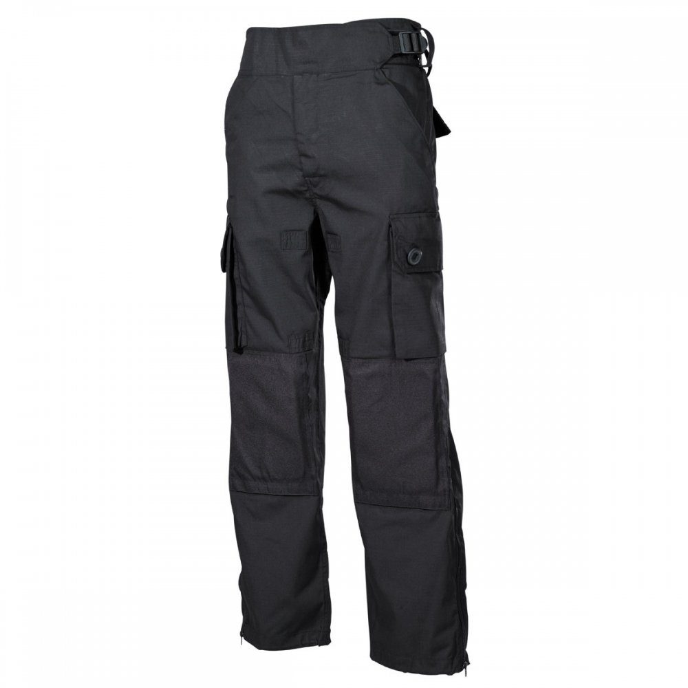 MFH Cargohose Kommandohose, "Smock", Rip Stop, schwarz - L