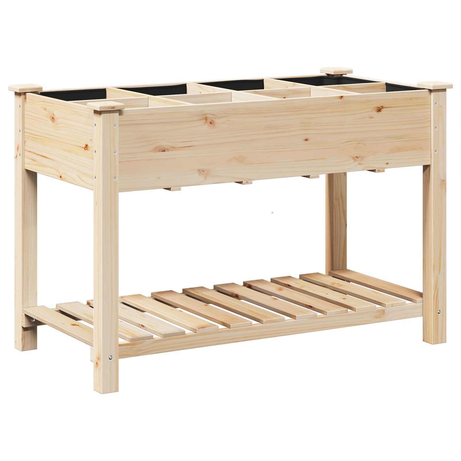 vidaXL Hochbeet 115 x 59 x 76,5 cm Hochbeet Pflanzkasten Metall 115x59x76 cm für Garte