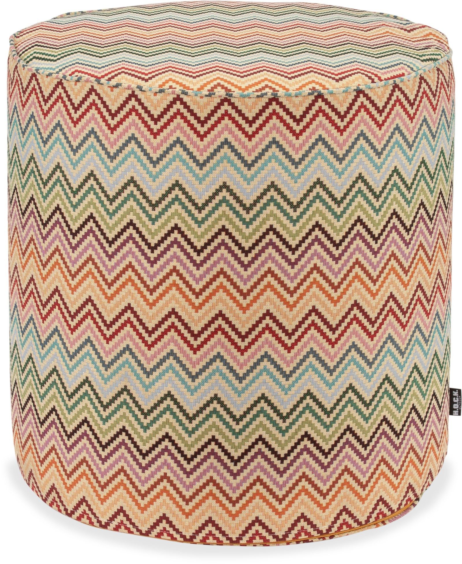 H.O.C.K. Sitzhocker H.O.C.K. Maribel Outdoor Табуретки Pouf rund mit Keder ø45x45cm multi, Табуретки, Sitzhocker, Pouf Табуретки, Barhocker - wetterfest, vielseitig