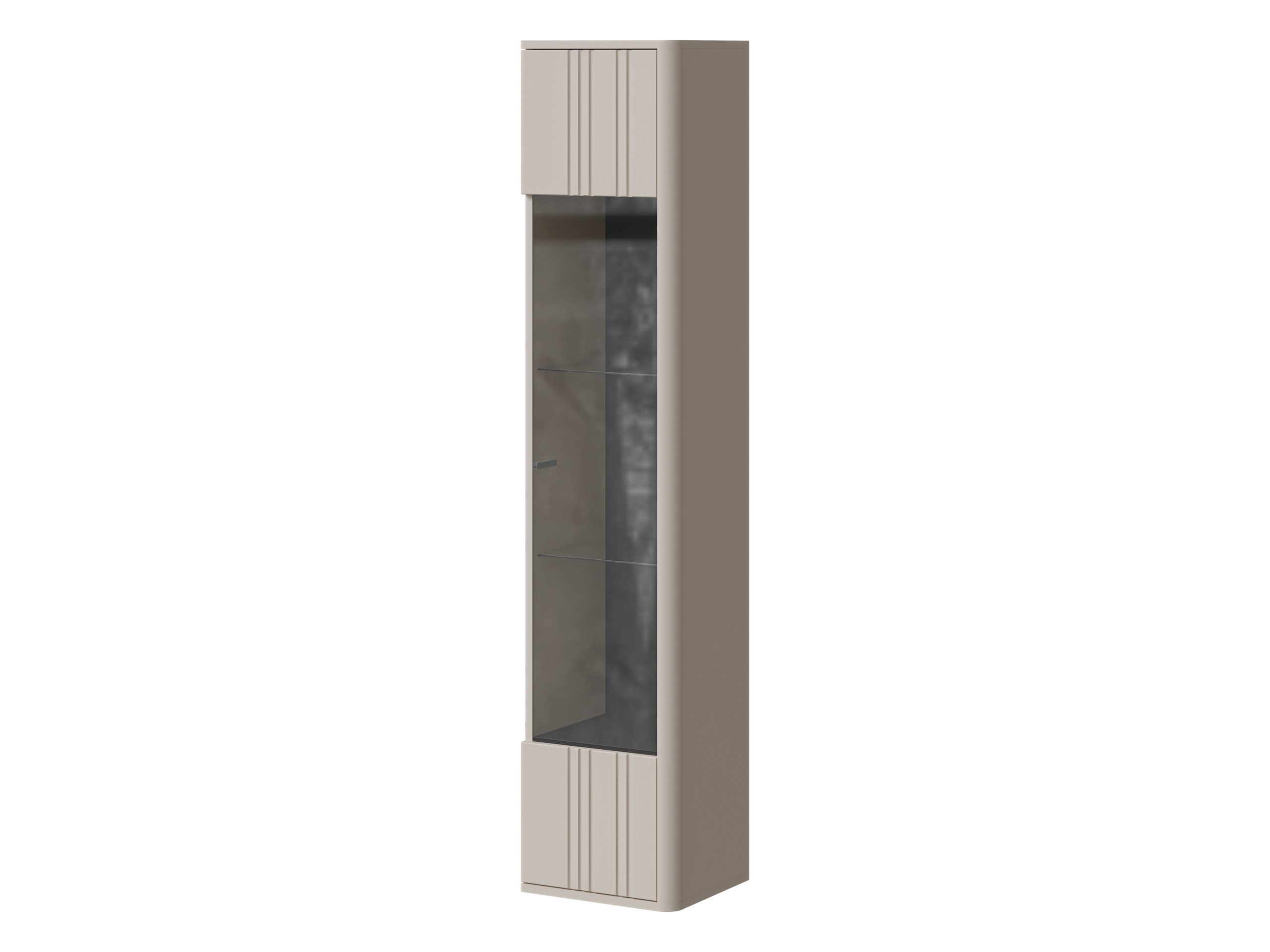 MIRJAN24 Vitrine Philippe (mit Drehtür) Gehärtetes Glas 4 mm, 36x31x164 cm