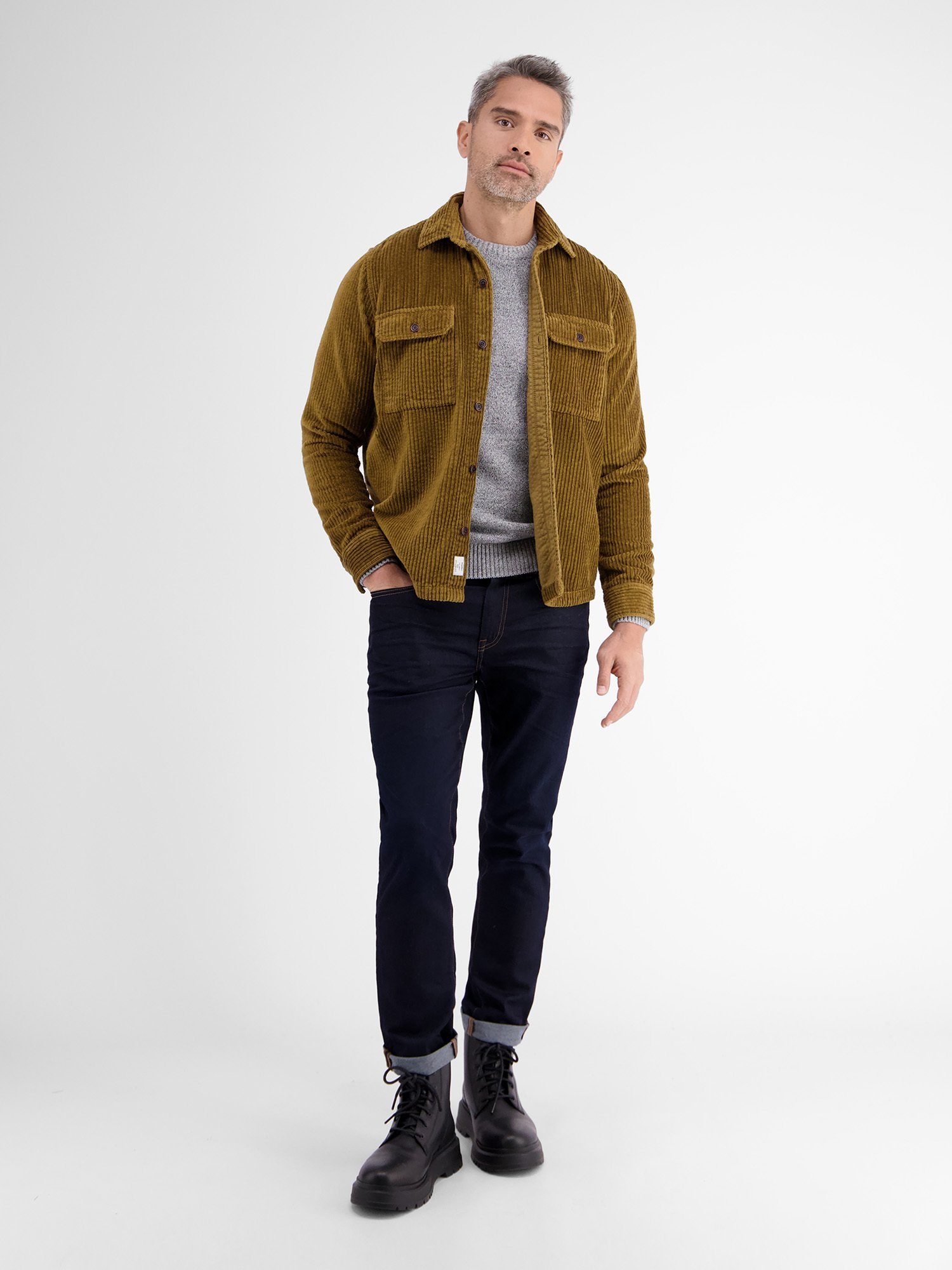 LERROS Hemdjacke LERROS Cord-Hemdjacke