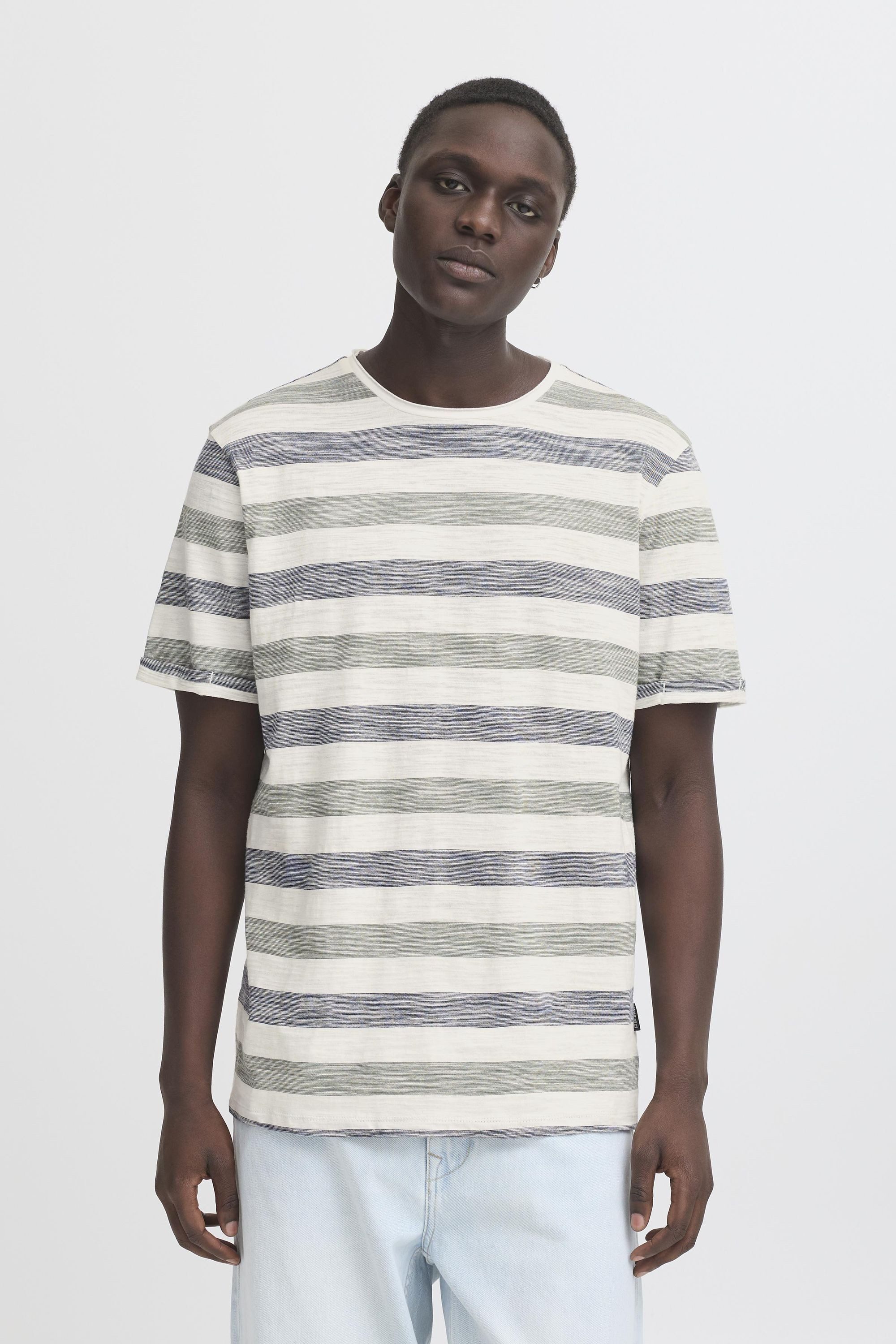 Blend Rundhalsshirt BHJELANI Lässiges T-Shirt mit Streifen