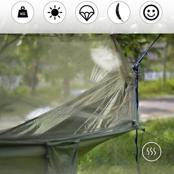 Houhence Hängematte Camping Hängematte mit Moskitonetz, Tragbare 210D Nylon Hängematte