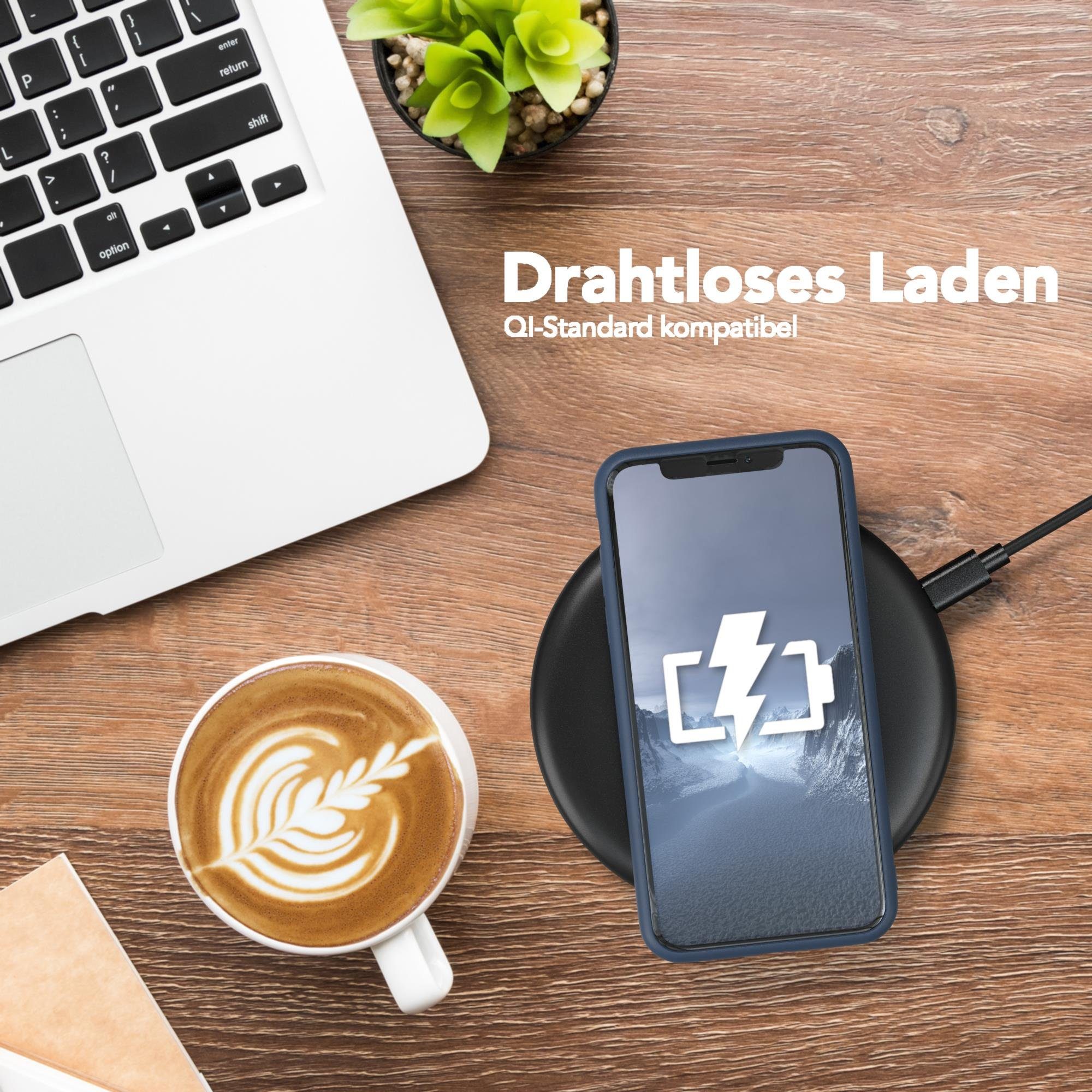 EAZY CASE Handyhülle für Apple iPhone X / XS Hülle Silikon 5,8 Zoll, Schutzhülle mit Kameraschutz telefonhülle elastisch Bumper Dunkelblau