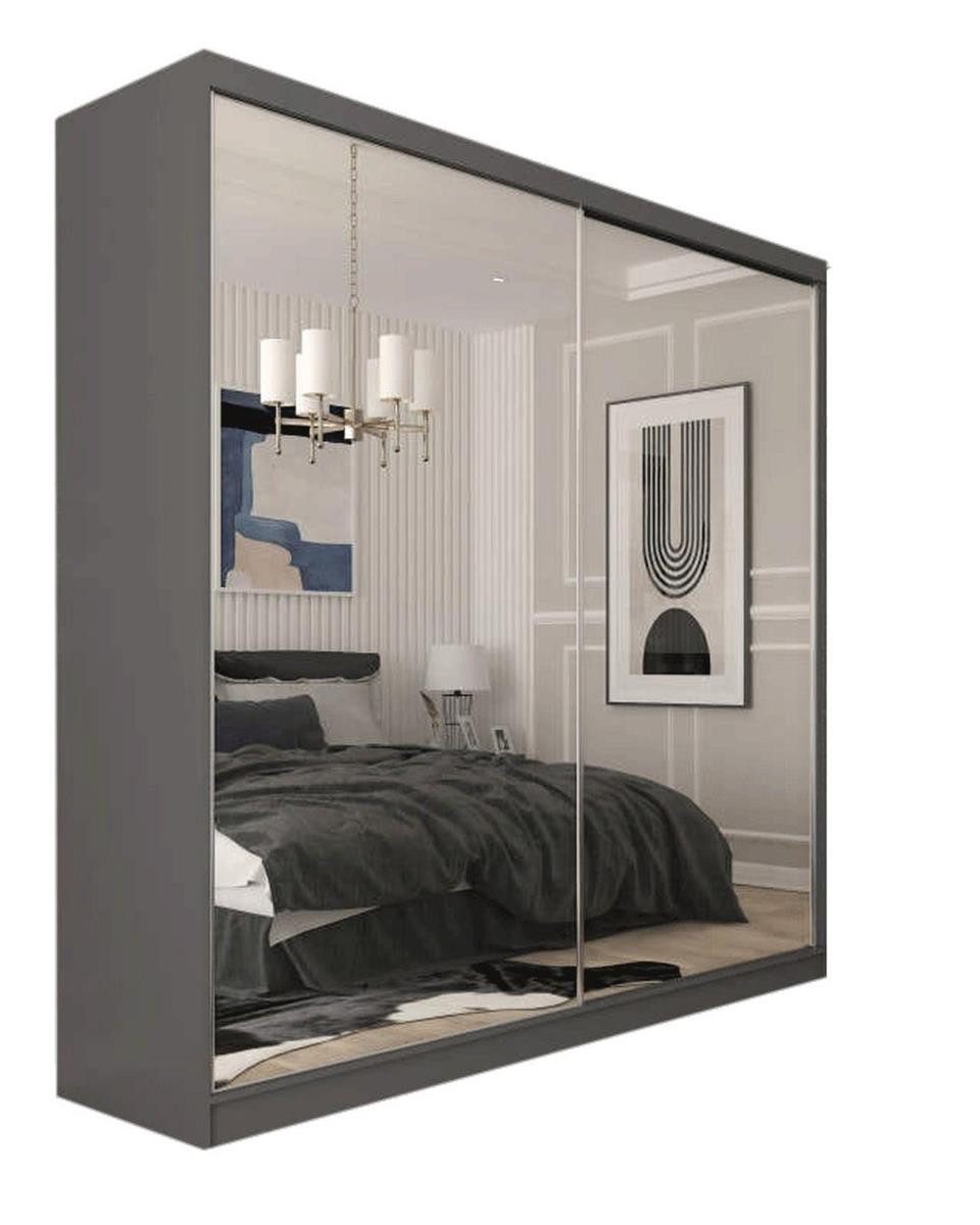 Compleo Schwebetürenschrank mit Spiegel, Kleiderschrank breit günstig online kaufen