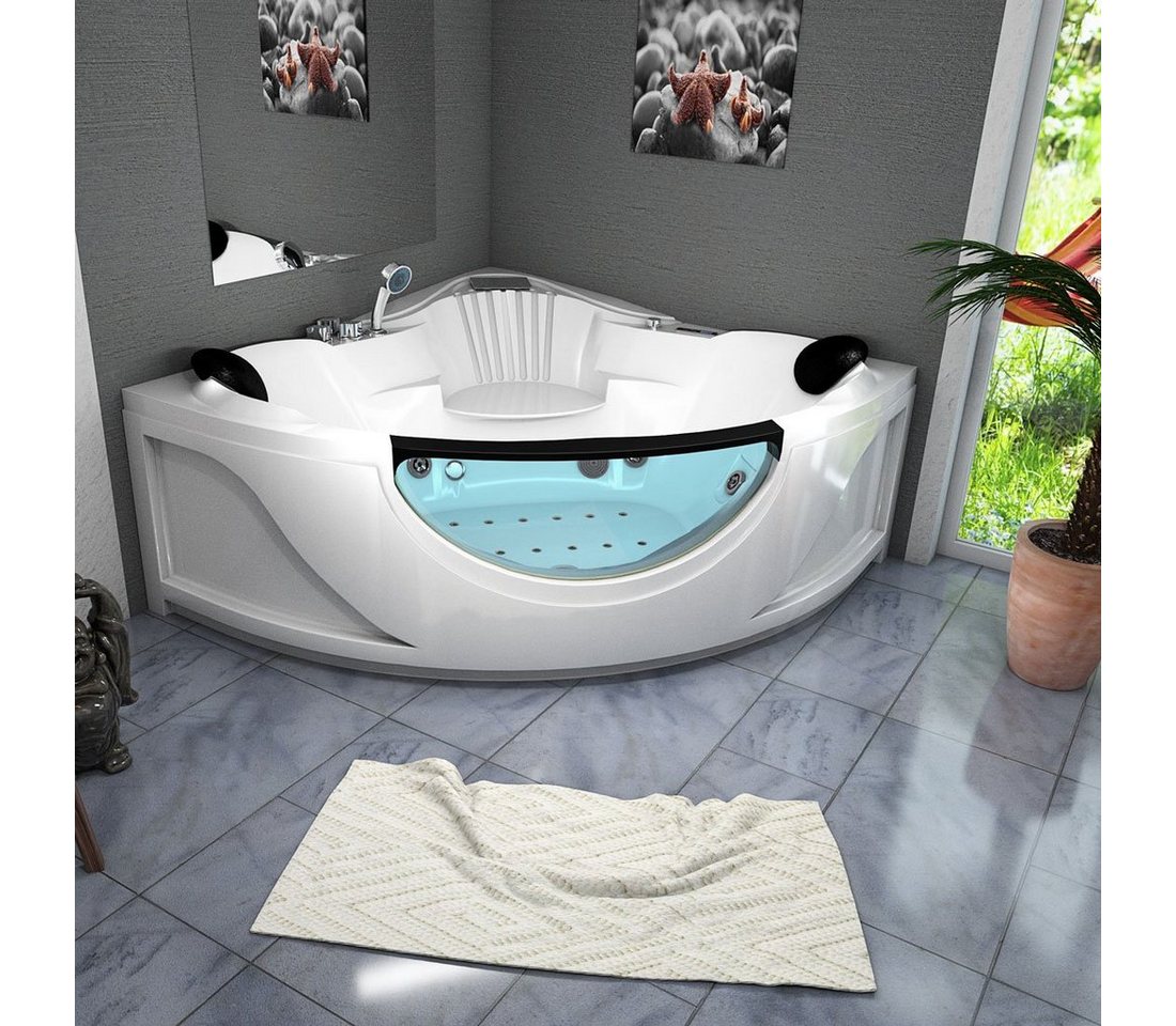 Thumbnail - AcquaVapore Whirlpool-Badewanne Whirlpool Pool Badewanne Eckwanne Wanne W25-TH, (1-tlg)